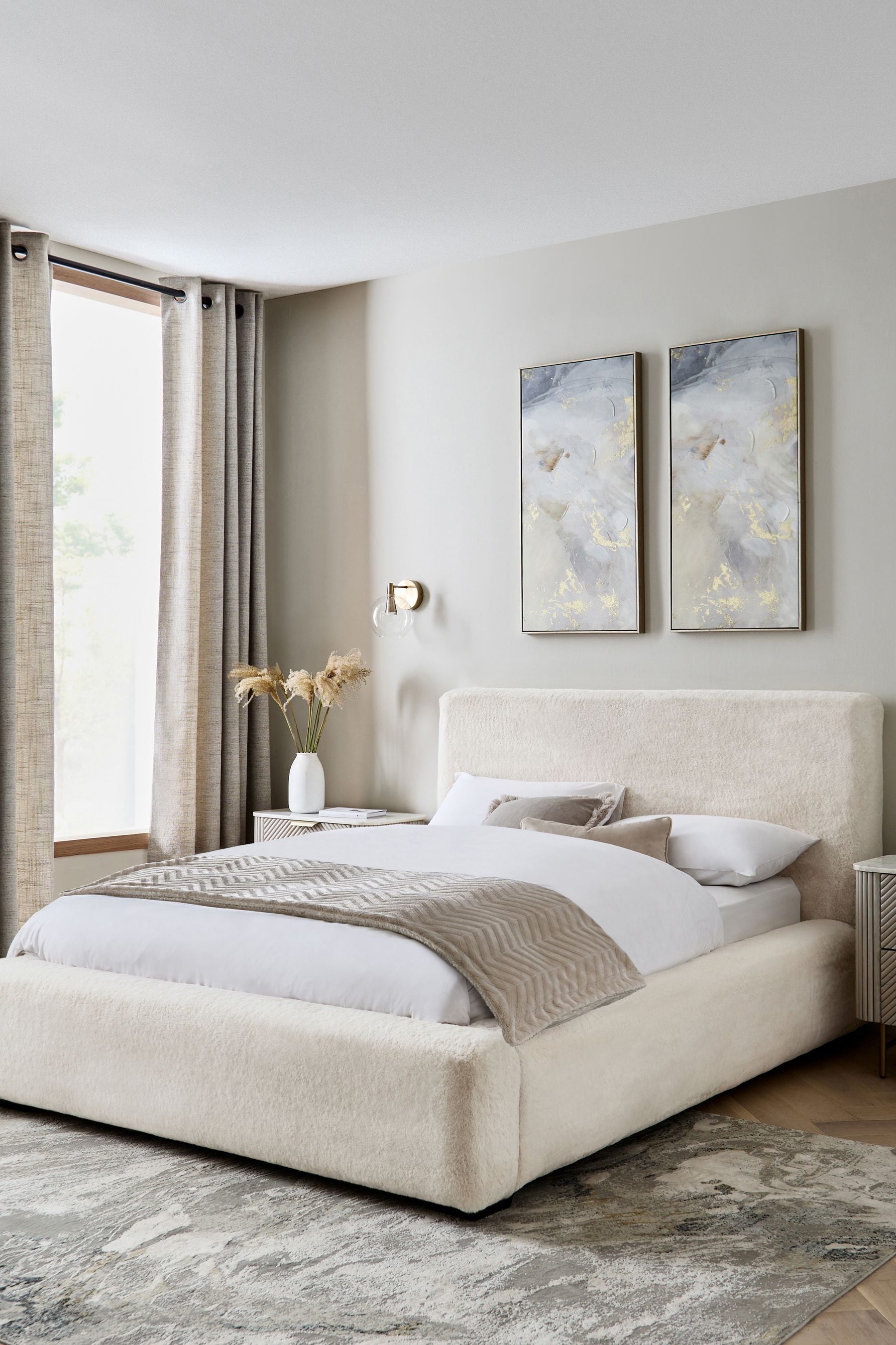 Langford upholstered outlet bed frame