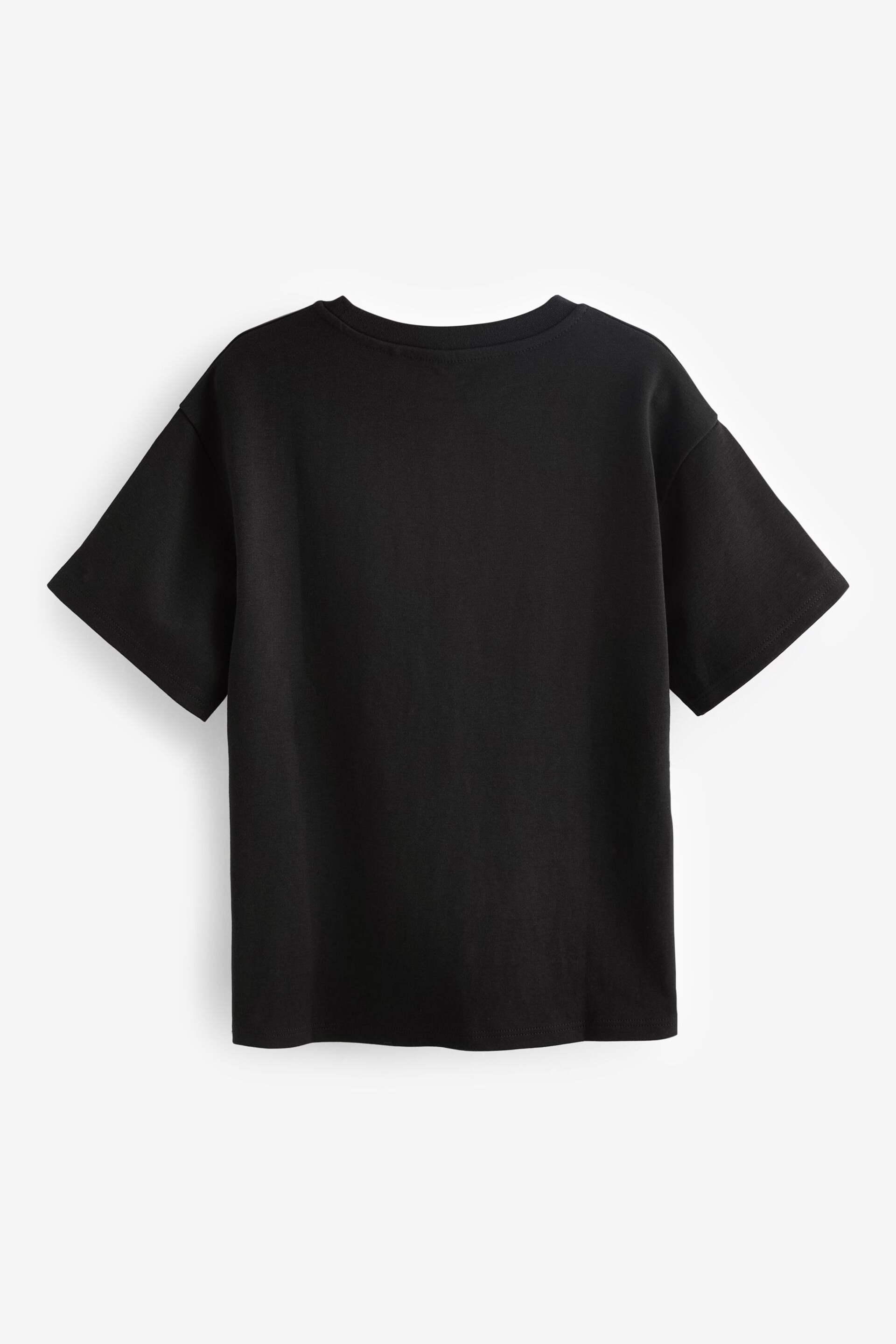 Black Heavyweight Oversized T-Shirt (3-16yrs) - Image 2 of 3