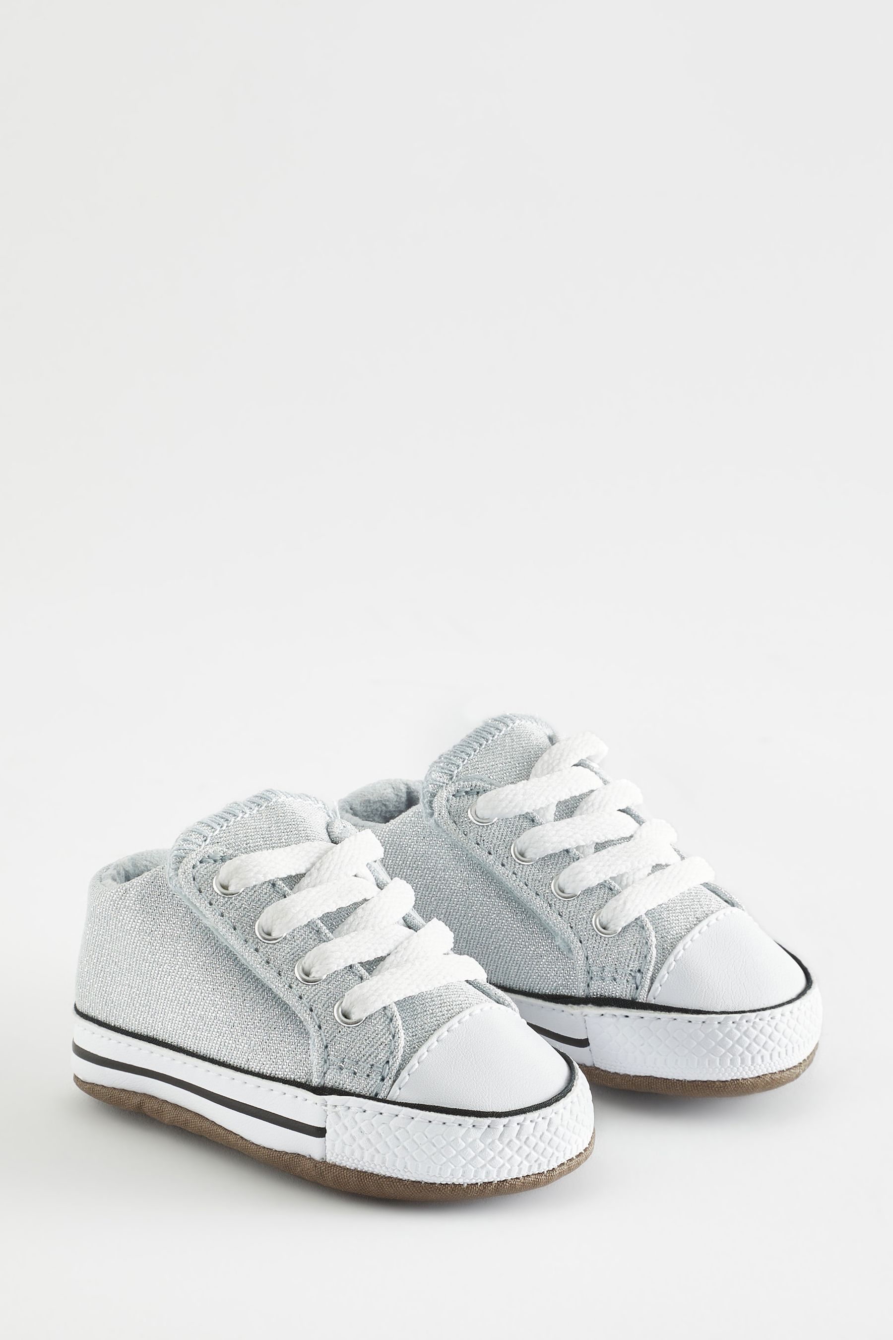 Buy Converse White Chuck Taylor All Star Glitter Pram Shoes from Next Luxembourg