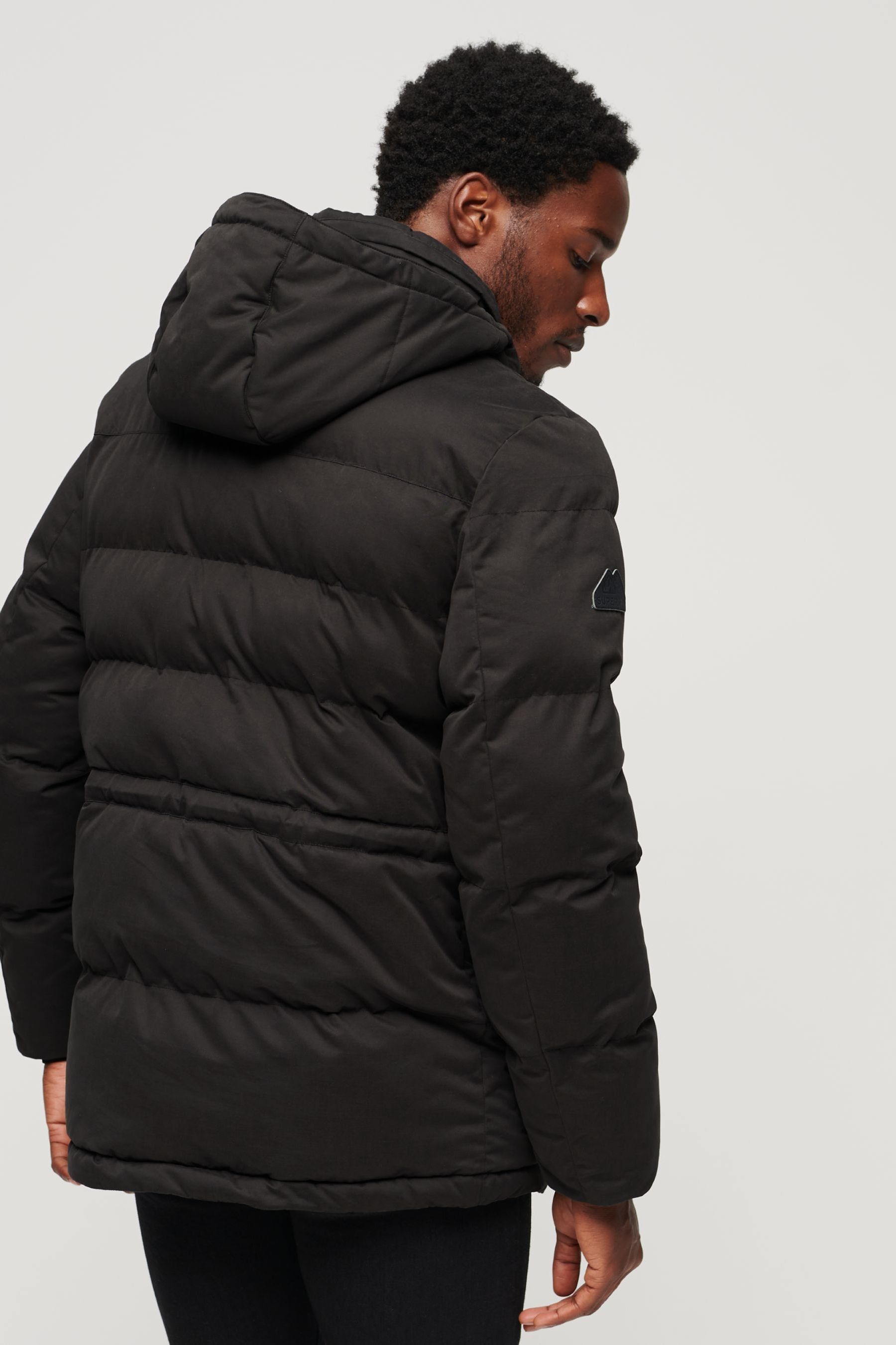 Superdry hooded microfibre parka discount