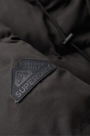 Superdry Black Hooded Parka Jacket - Image 5 of 6