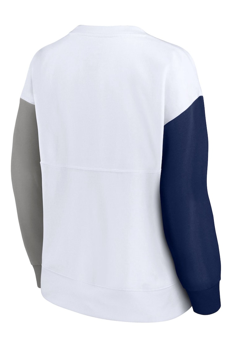 Fanatics New York Yankees Fundamentals Fleece White Crew Top Womens - Image 3 of 3