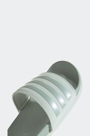 adidas Green Adult Sportswear Adilette Comfort Slides - Image 9 of 10