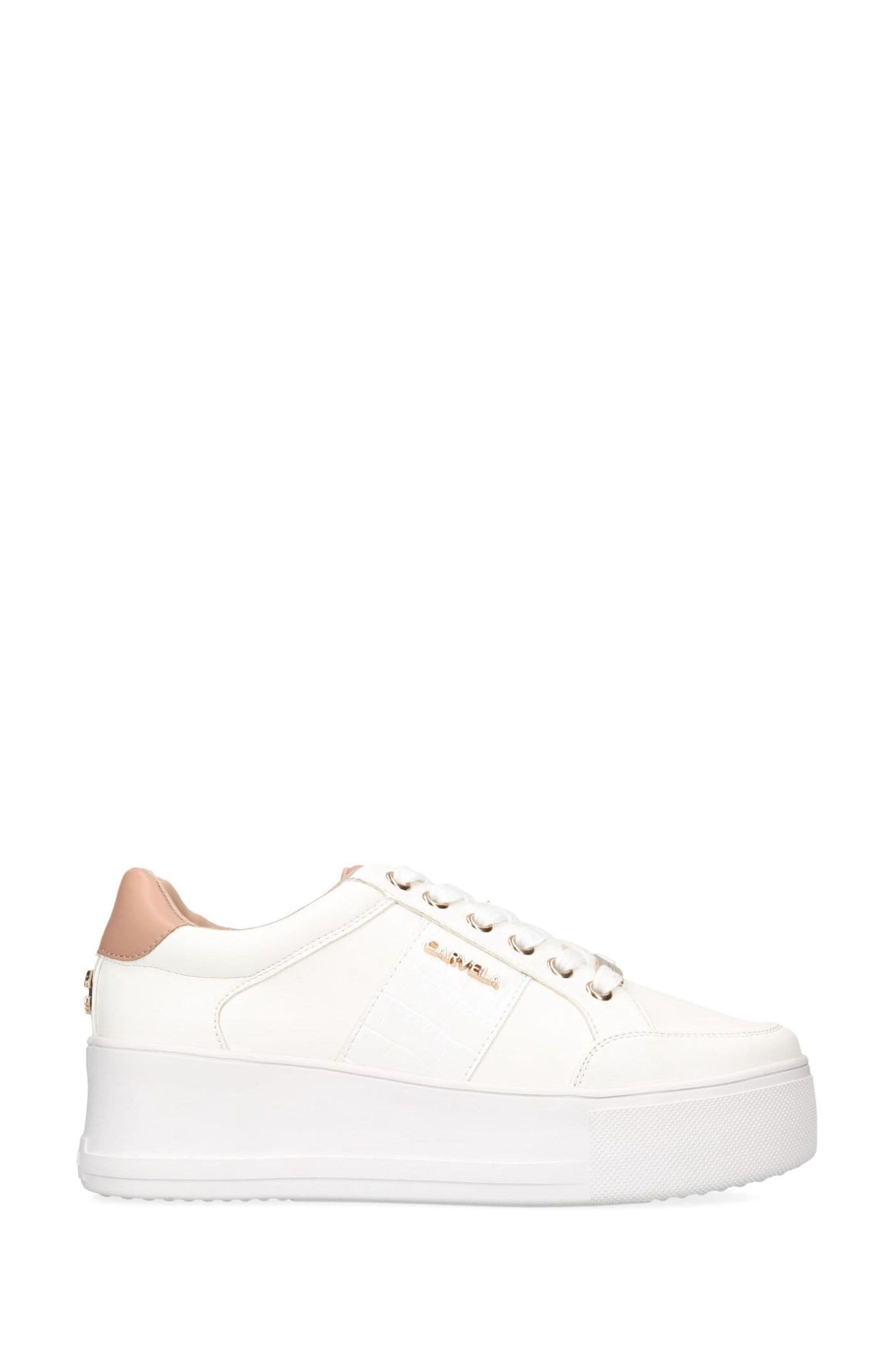 Buy Carvela Jive Lace Up White Trainers from the Next UK online shop