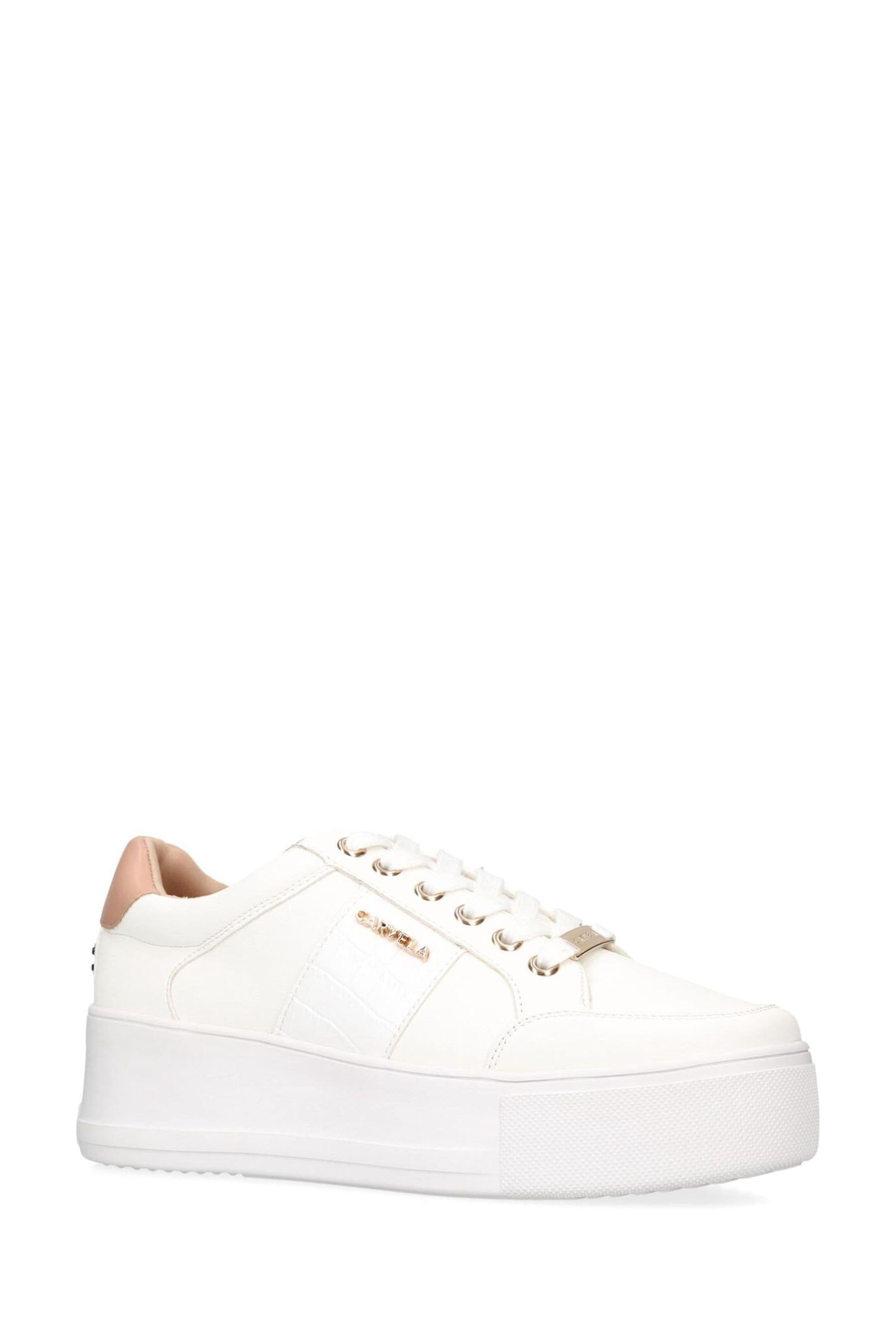 Buy Carvela Jive Lace Up White Trainers from the Next UK online shop