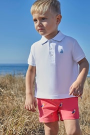 JoJo Maman Bébé White Polo Shirt - Image 1 of 6