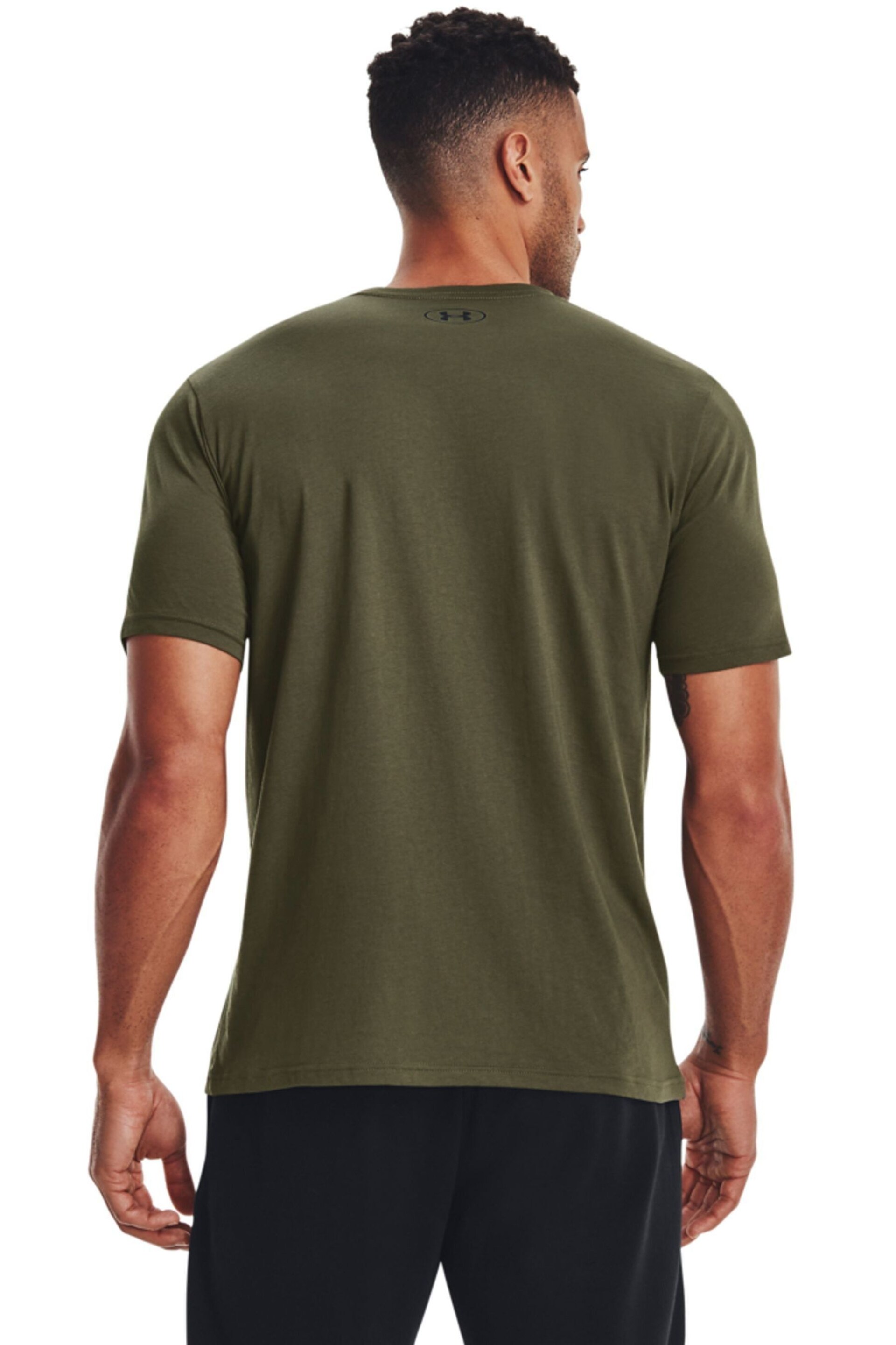 Under Armour Green Under Armour Left Chest Short Sleeve T-Shirt - Image 2 of 6