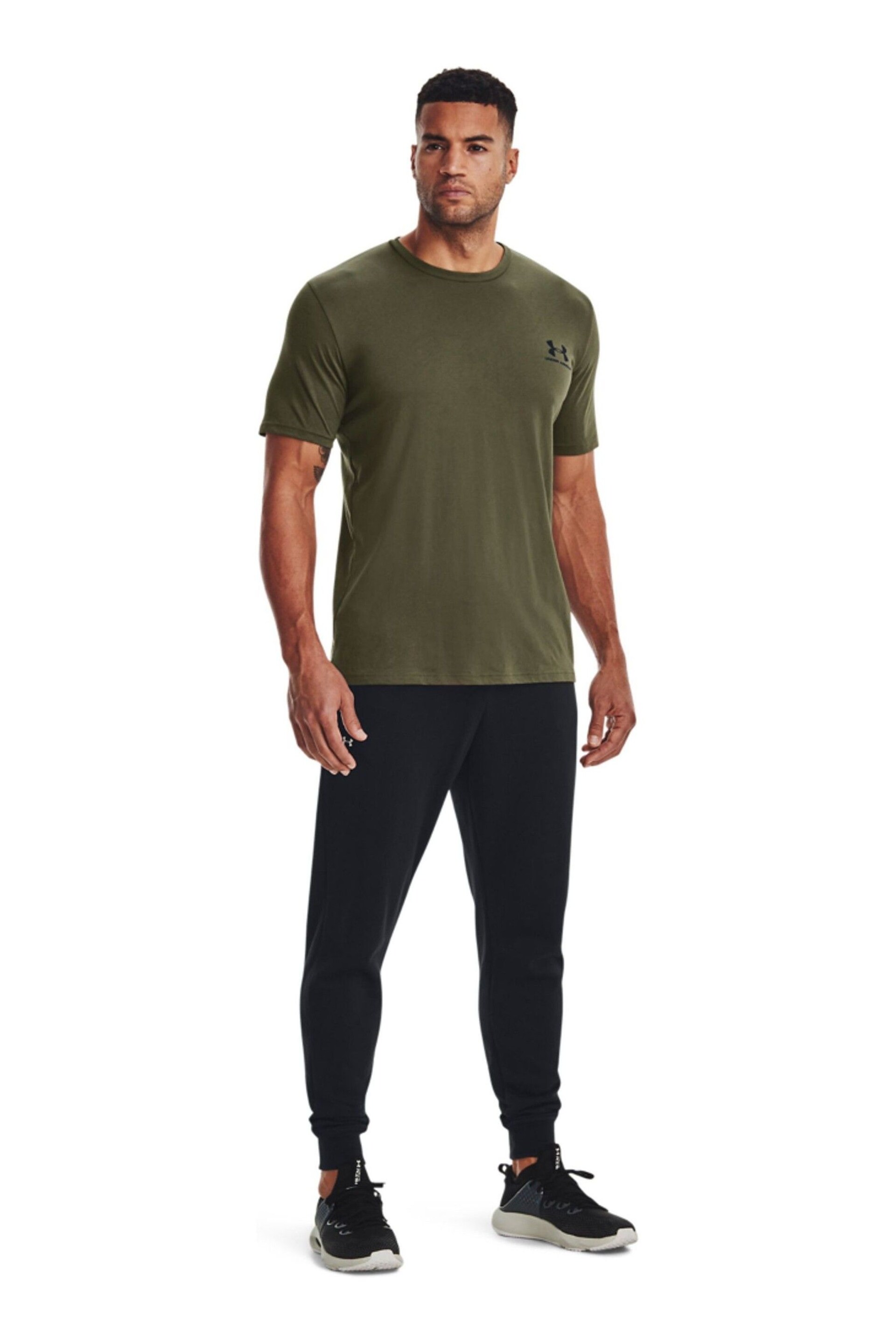 Under Armour Green Under Armour Left Chest Short Sleeve T-Shirt - Image 3 of 6