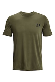 Under Armour Green Under Armour Left Chest Short Sleeve T-Shirt - Image 5 of 6