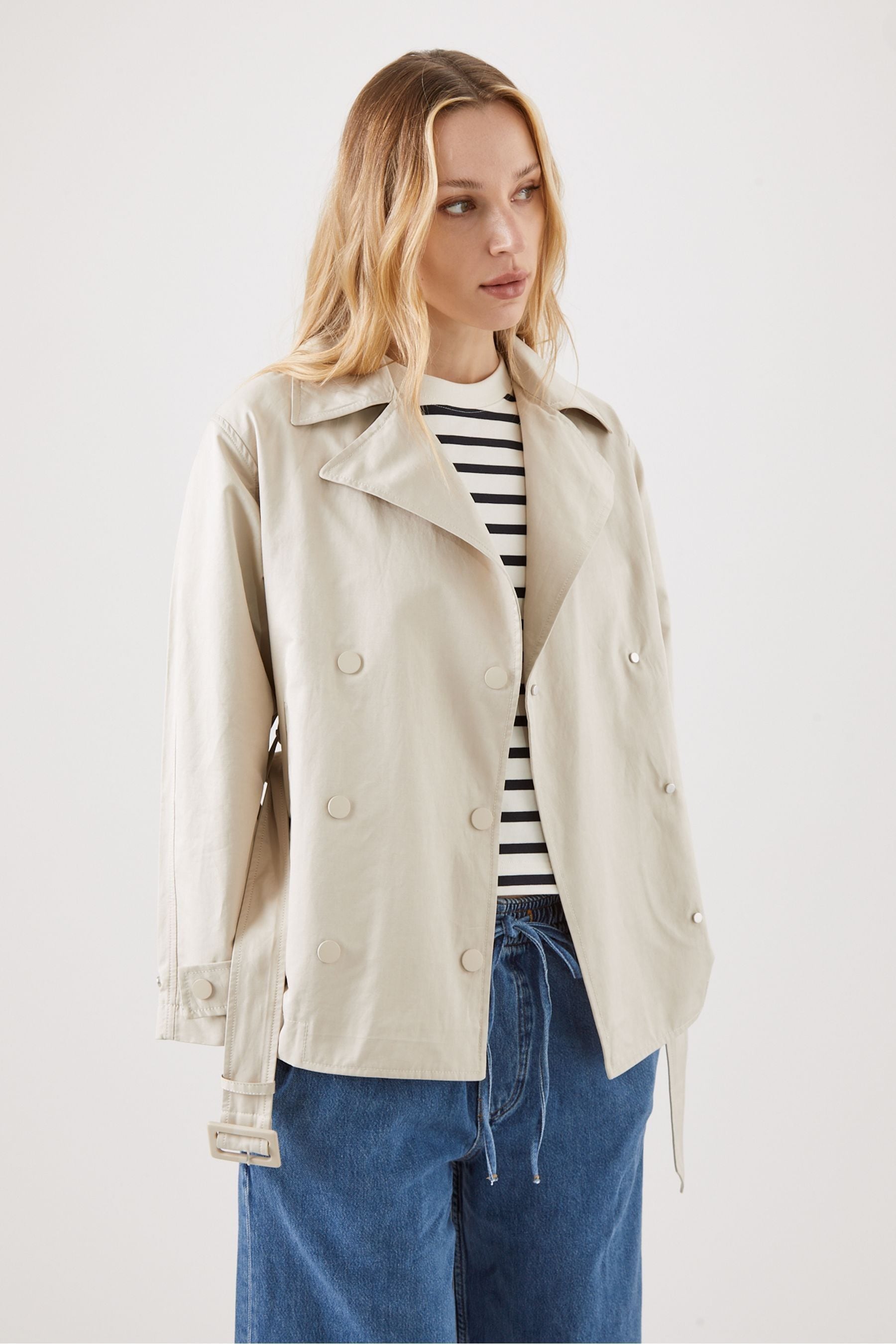 Petite short trench coat store