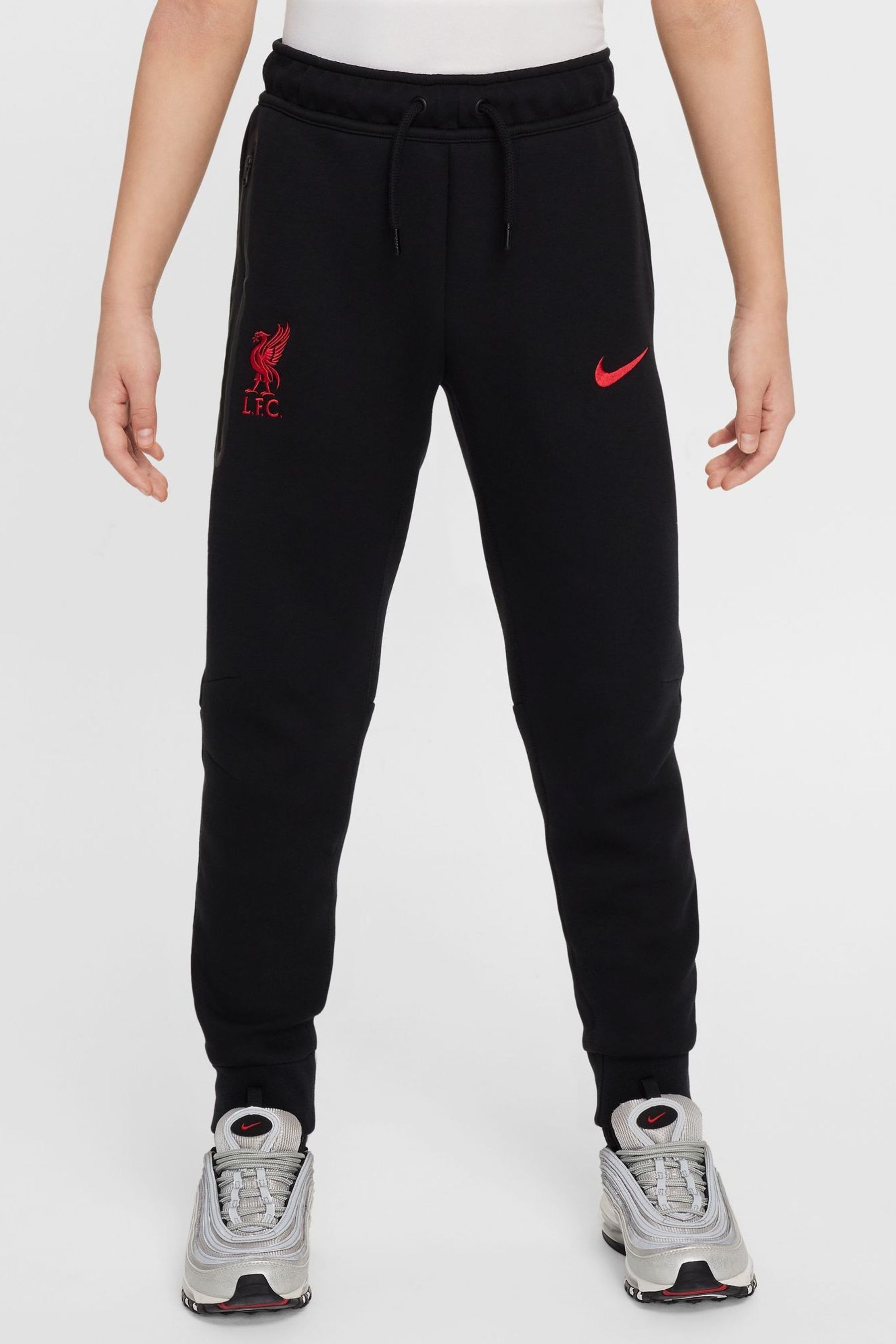 Buy Nike Black Liverpool FC Tech Fleece Joggers from Next Luxembourg