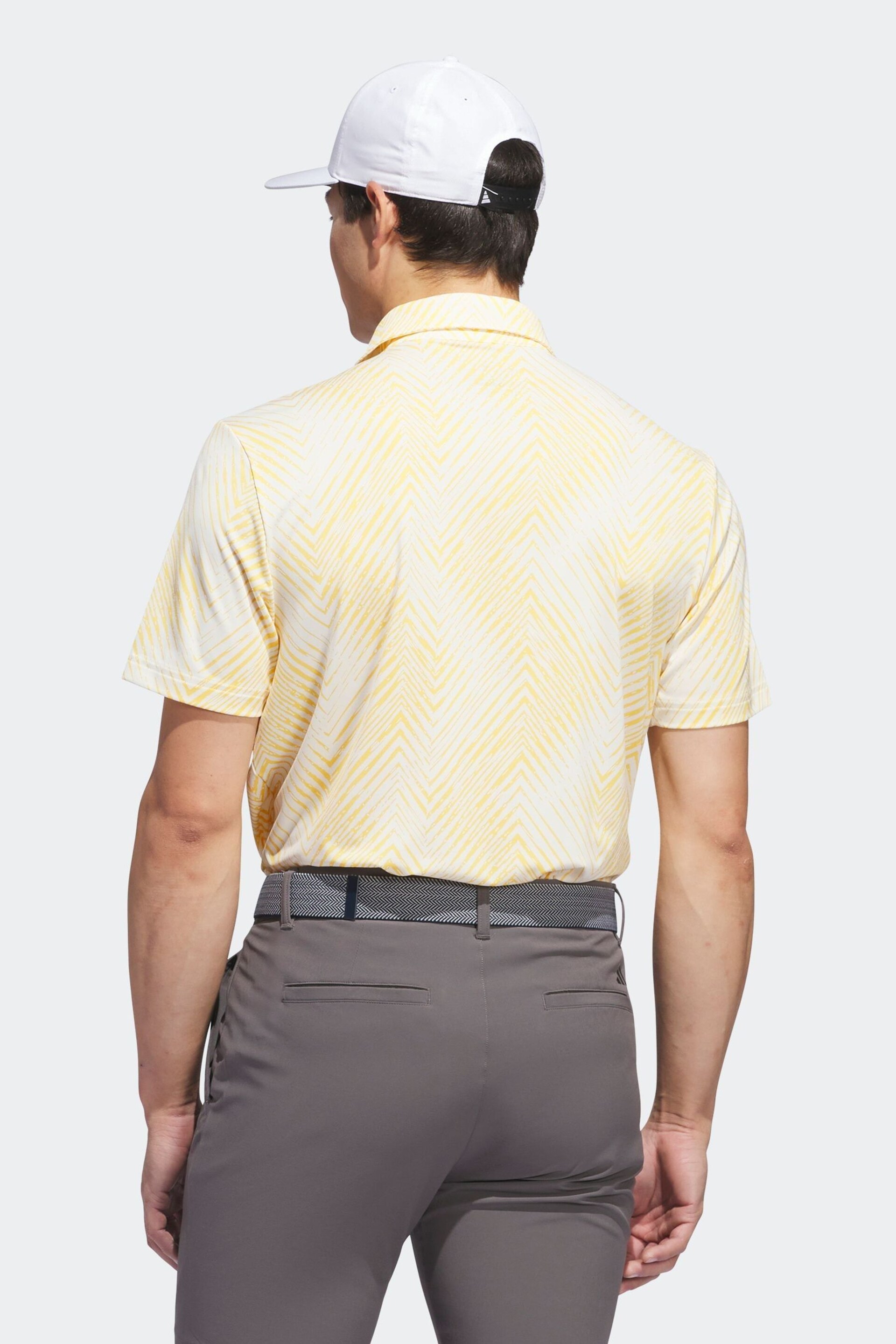adidas Golf Ultimate 365 All Over Print Polo Shirt - Image 4 of 9