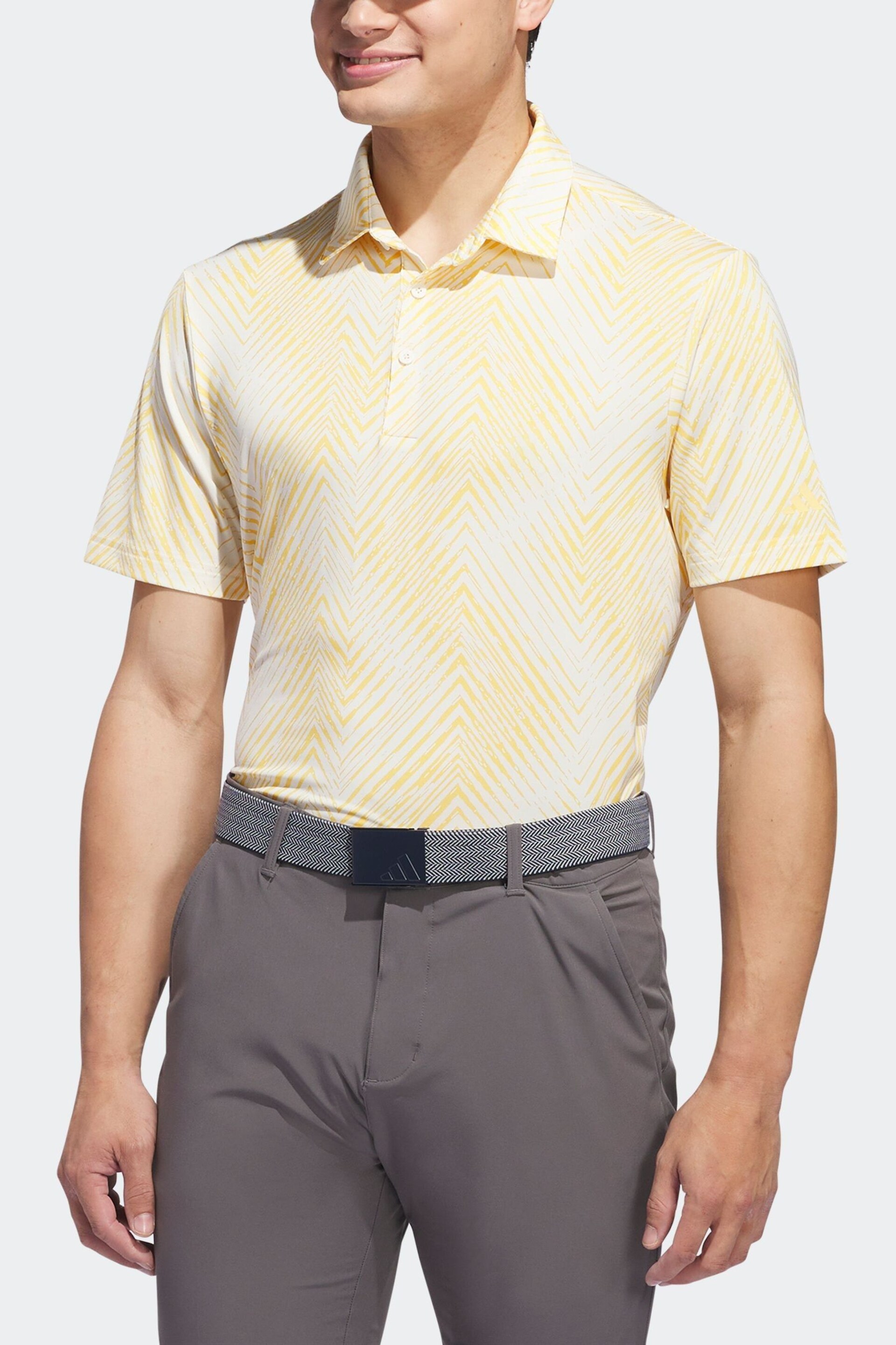 adidas Golf Ultimate 365 All Over Print Polo Shirt - Image 5 of 9