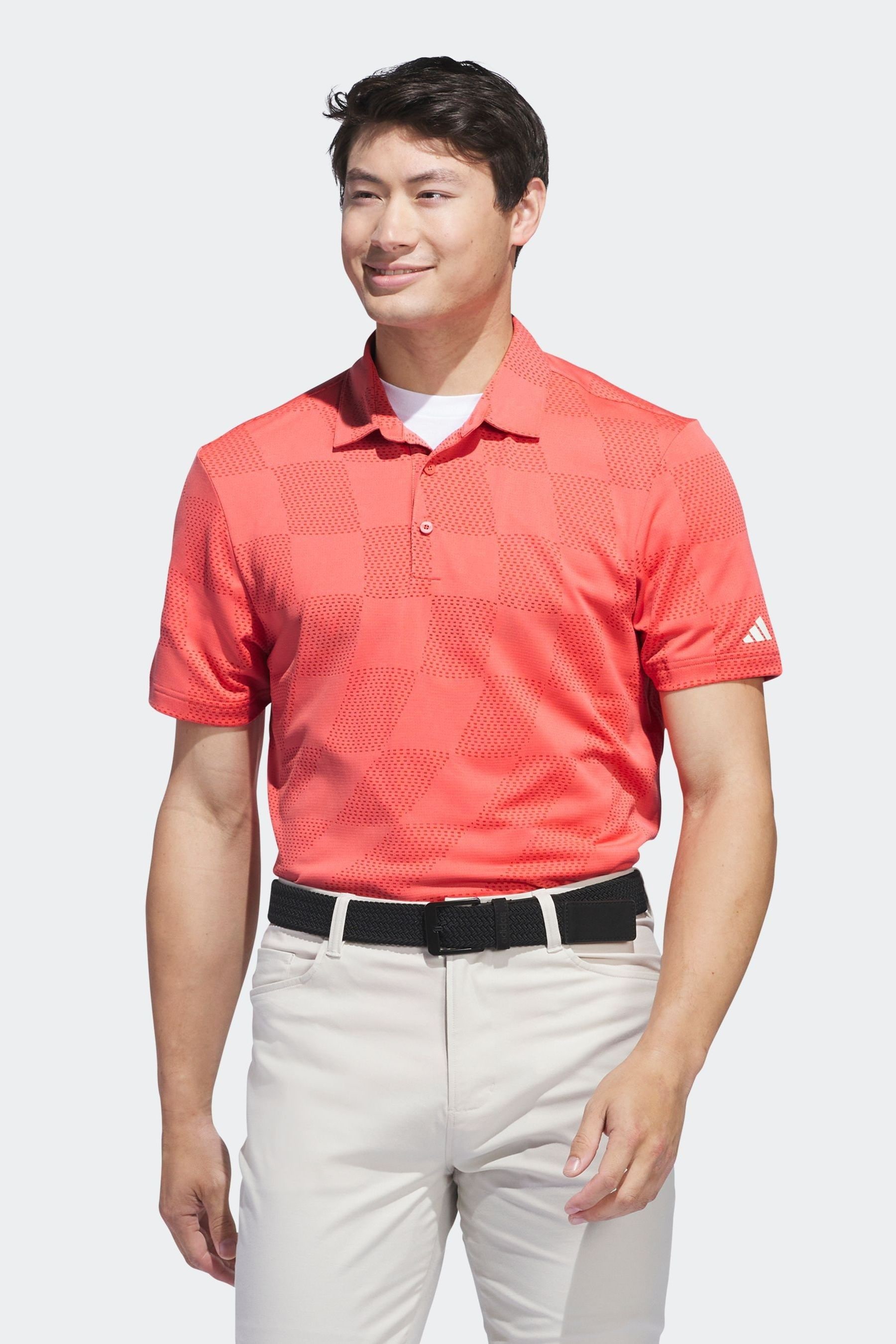 Kaufe Sie Adidas Golf Ultimate365 Strukturiertes Polo Shirt Orange bei Next Deutschland