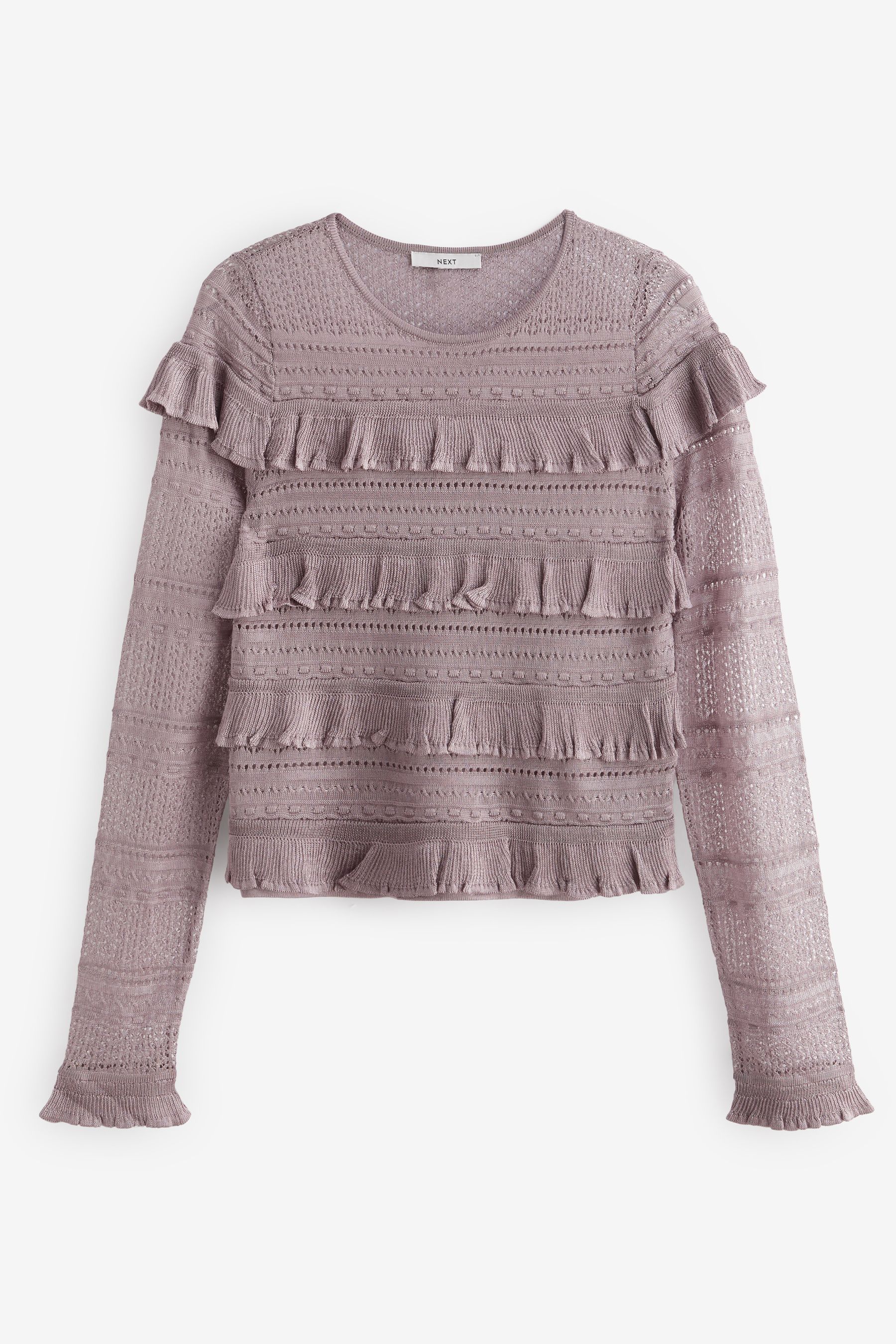 Frill shirt jumper top