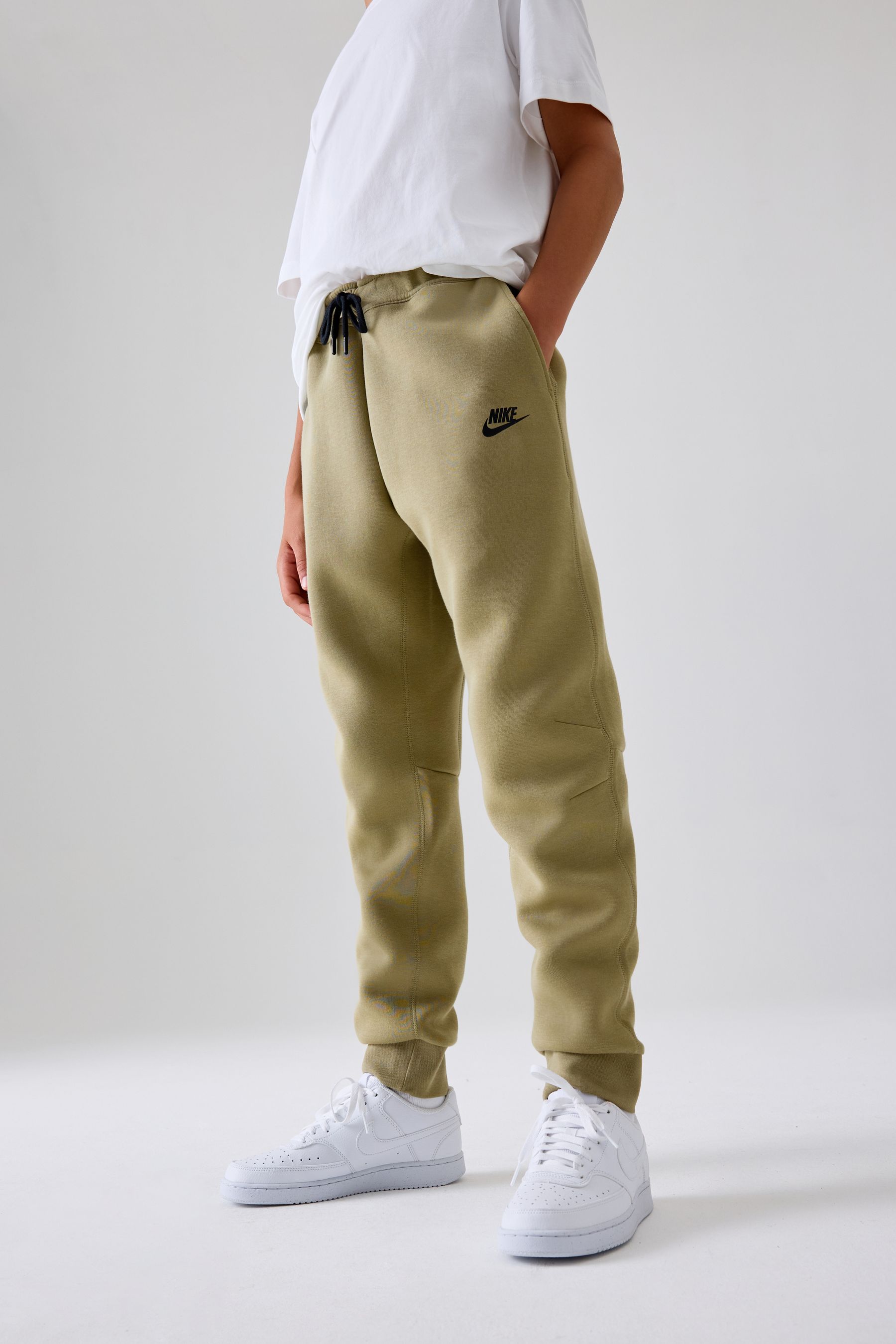 Buy Nike Neutral Olive Green Tech Fleece Joggers from the Next UK online shop