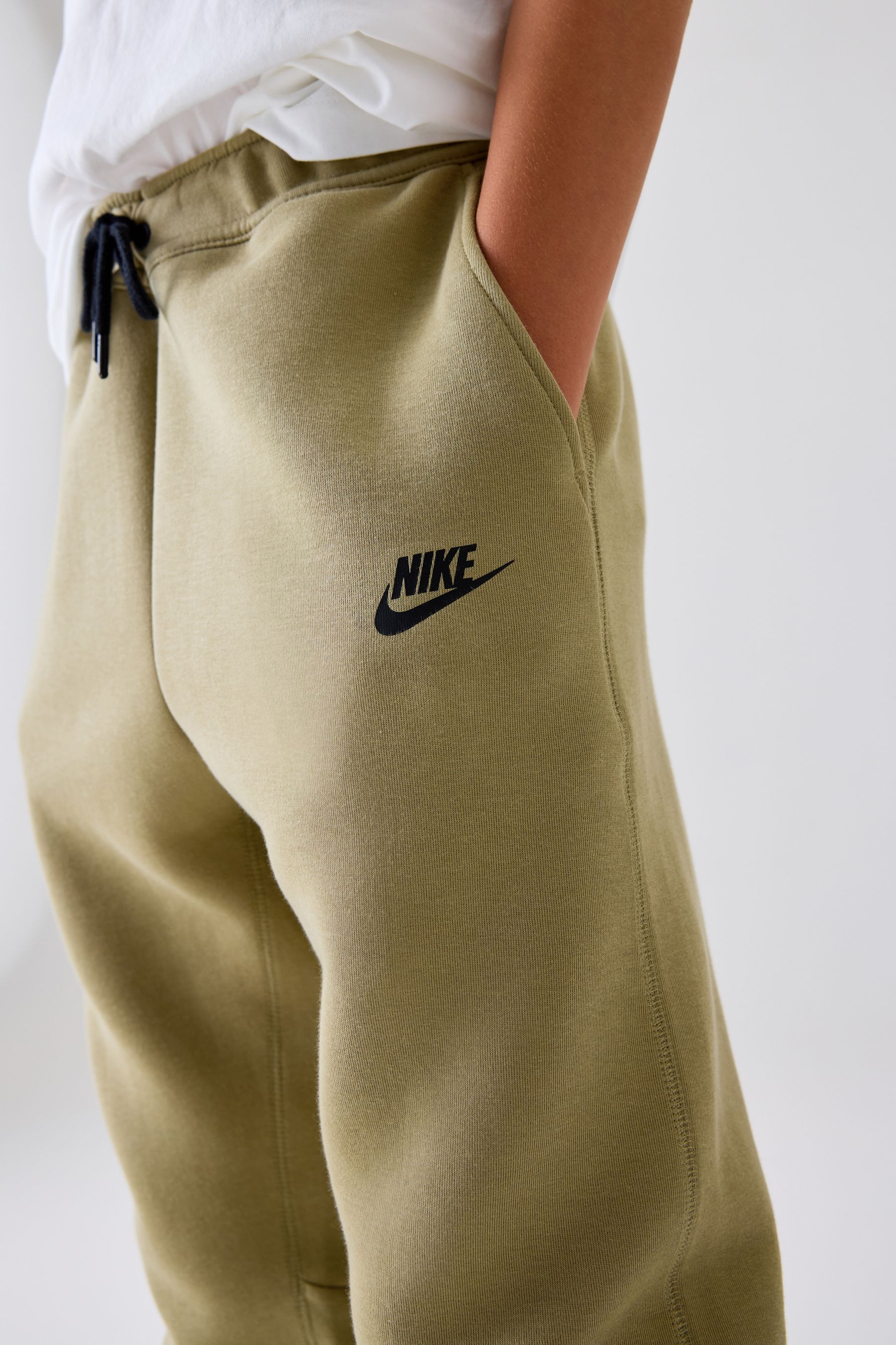 Buy Nike Neutral Olive Green Tech Fleece Joggers from the Next UK online shop