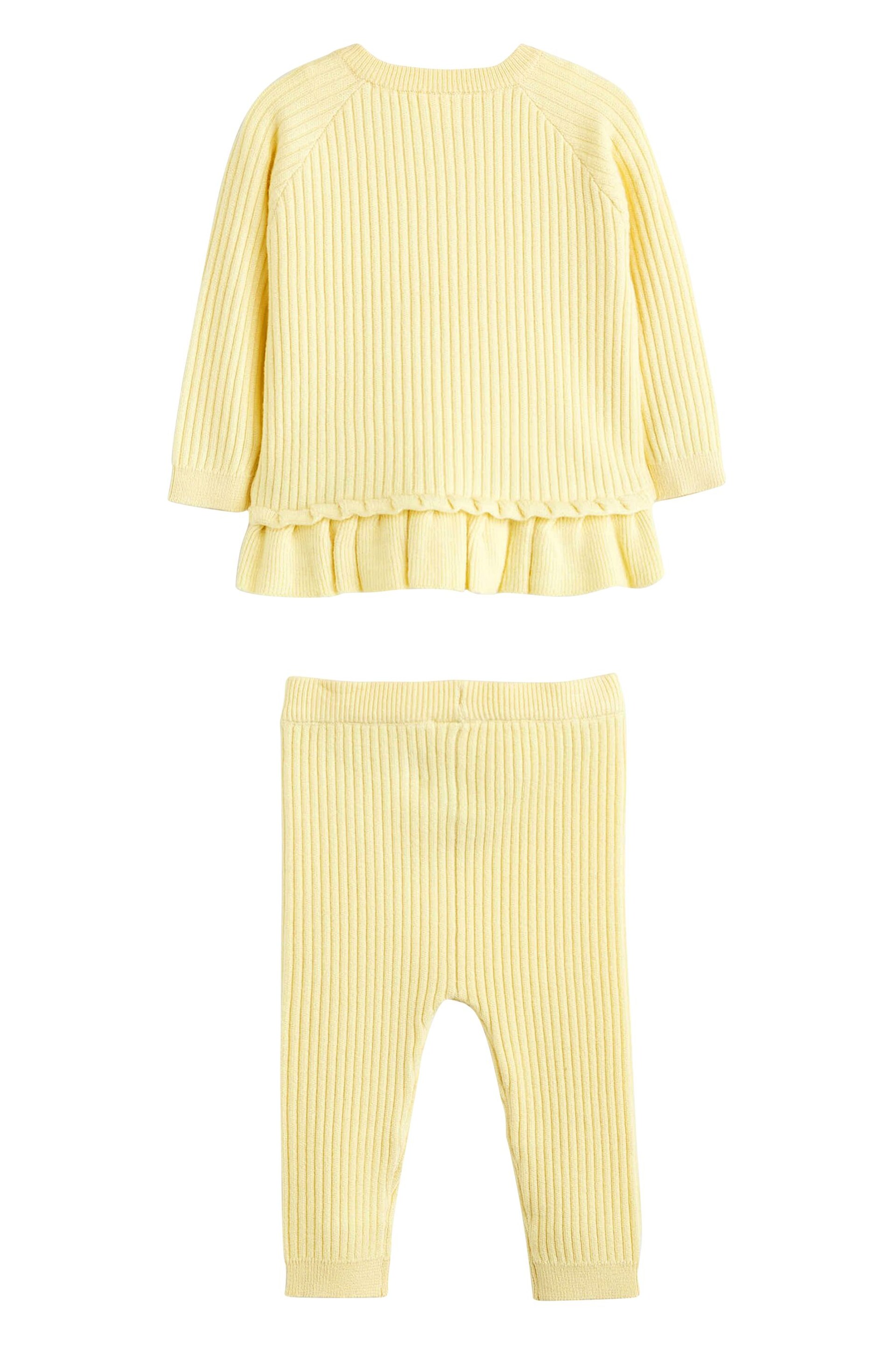 Buttermilk Yellow Knitted Baby 2 Piece Set (0mths-2yrs) - Image 7 of 7