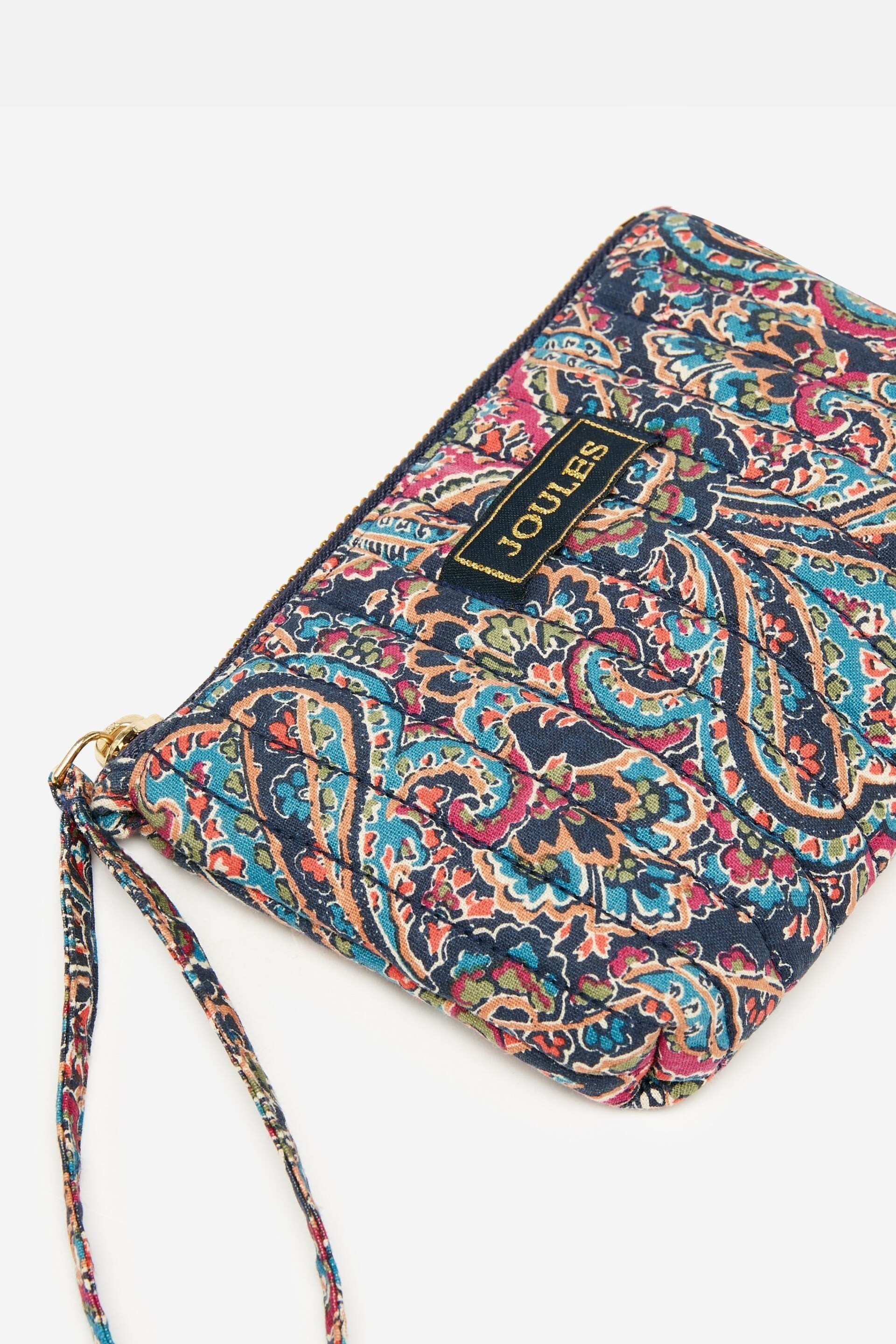 Joules Daphne Navy Paisley Wrist Purse - Image 3 of 4