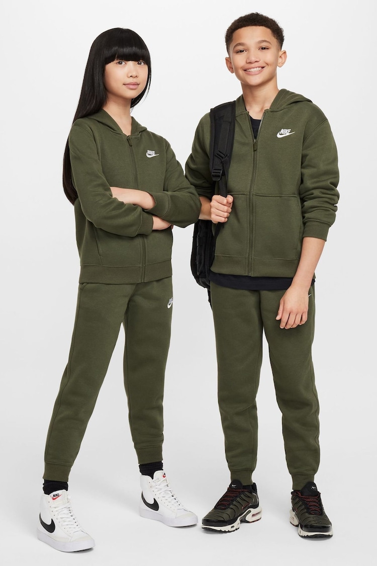 Nike Cargo Khaki Club Fleece Tracksuit - Image 1 of 10