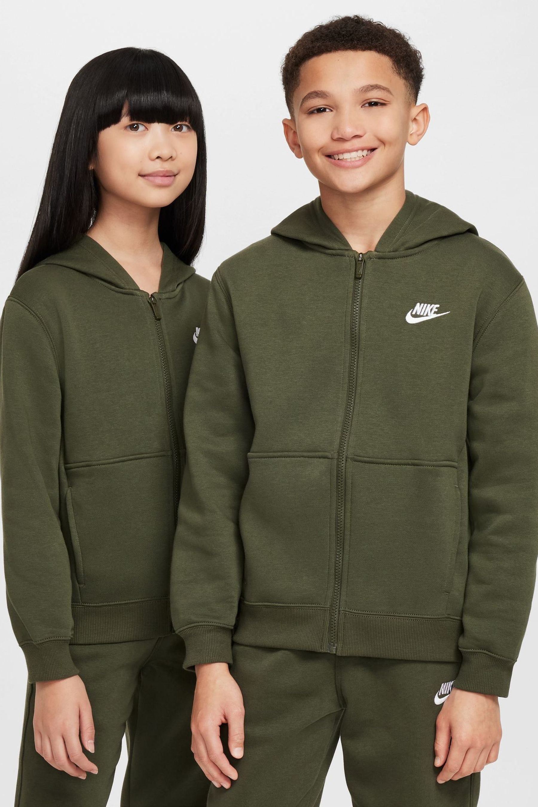 Buy Nike Cargo Khaki Club Fleece Tracksuit from Next Georgia