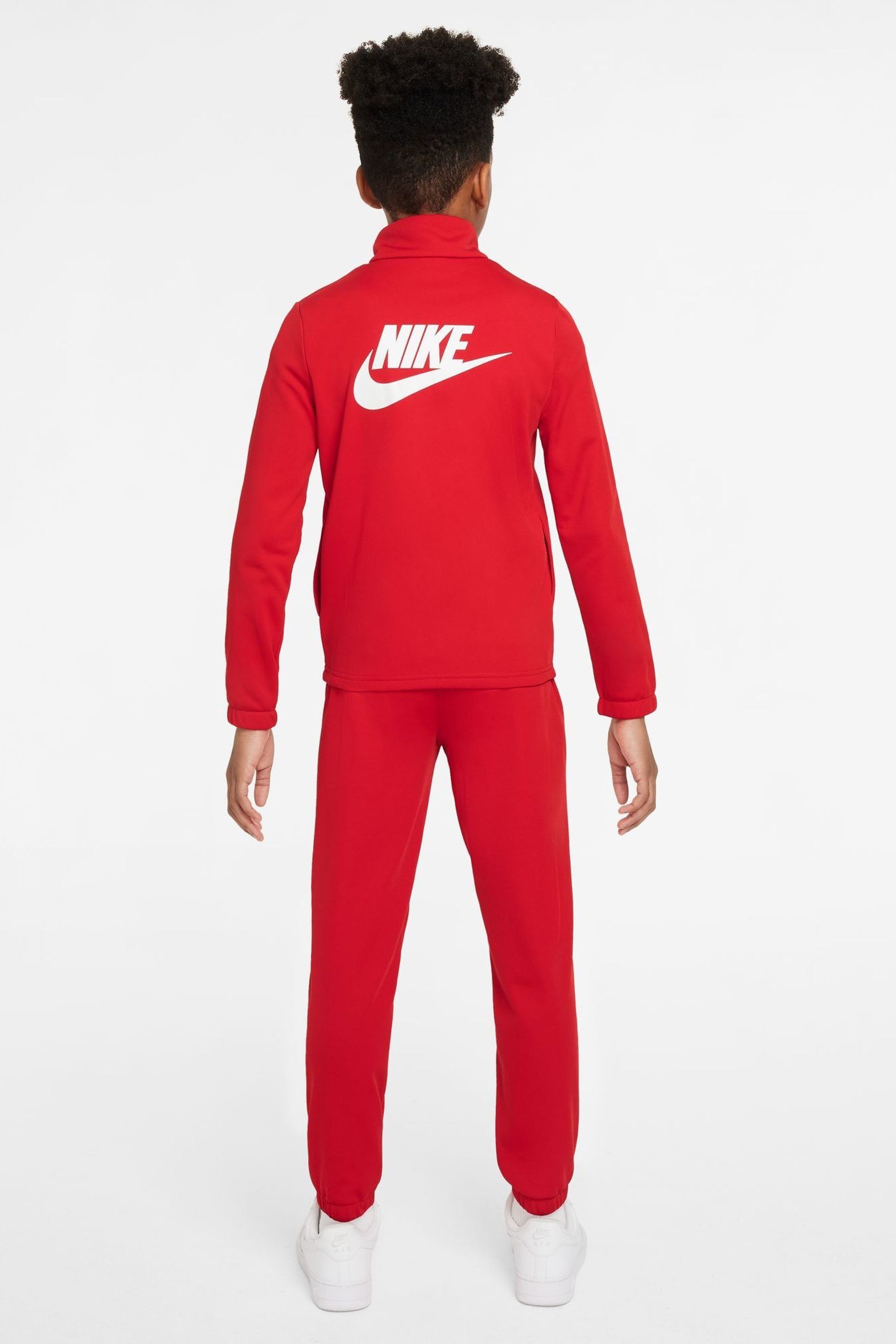 Red nike poly tracksuit store