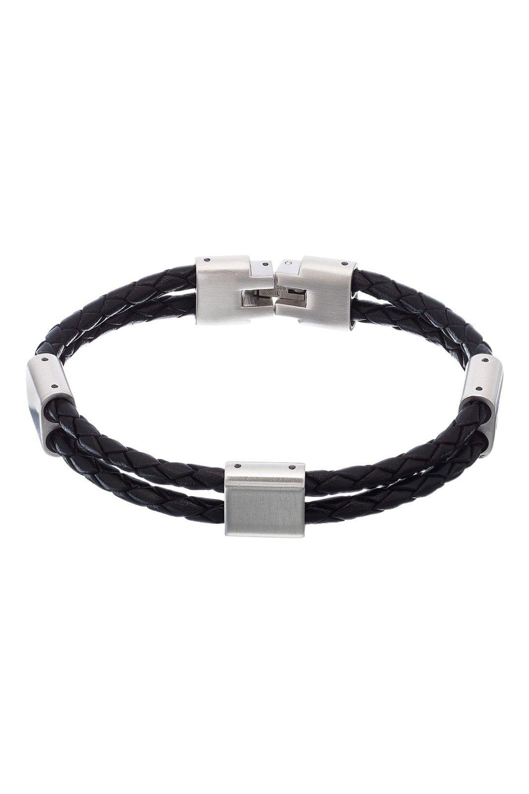 Buy Beaverbrooks Mens Leather Bracelet from the Next UK online shop