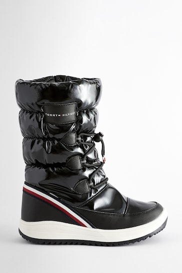 Tommy Hilfiger Kids Black Snow Boots