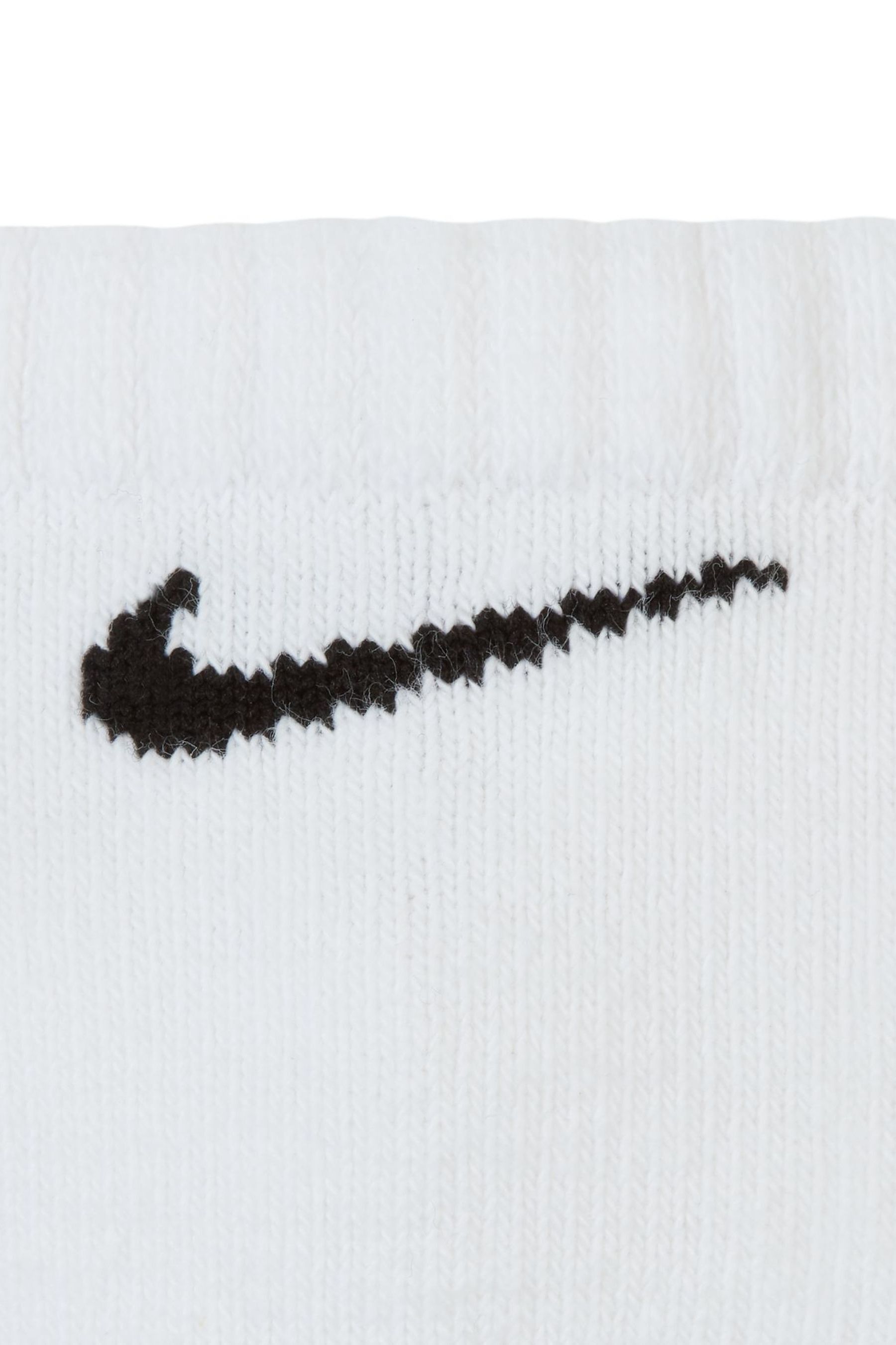 Buy Nike White 3 Pack Adult Everyday Cushioned Trainer Socks from