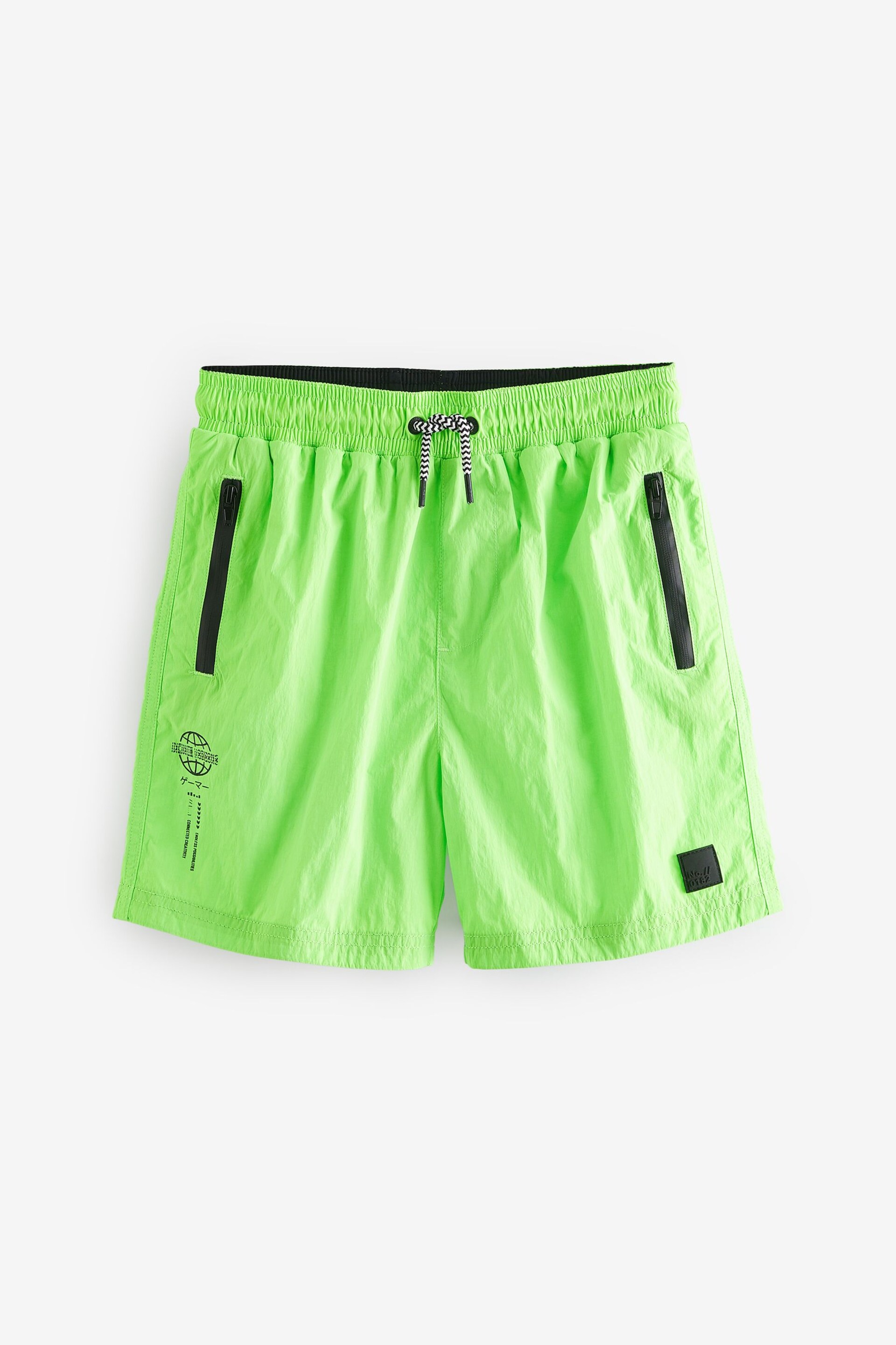 Green Textured Swim Shorts (3-16yrs) - Image 5 of 7