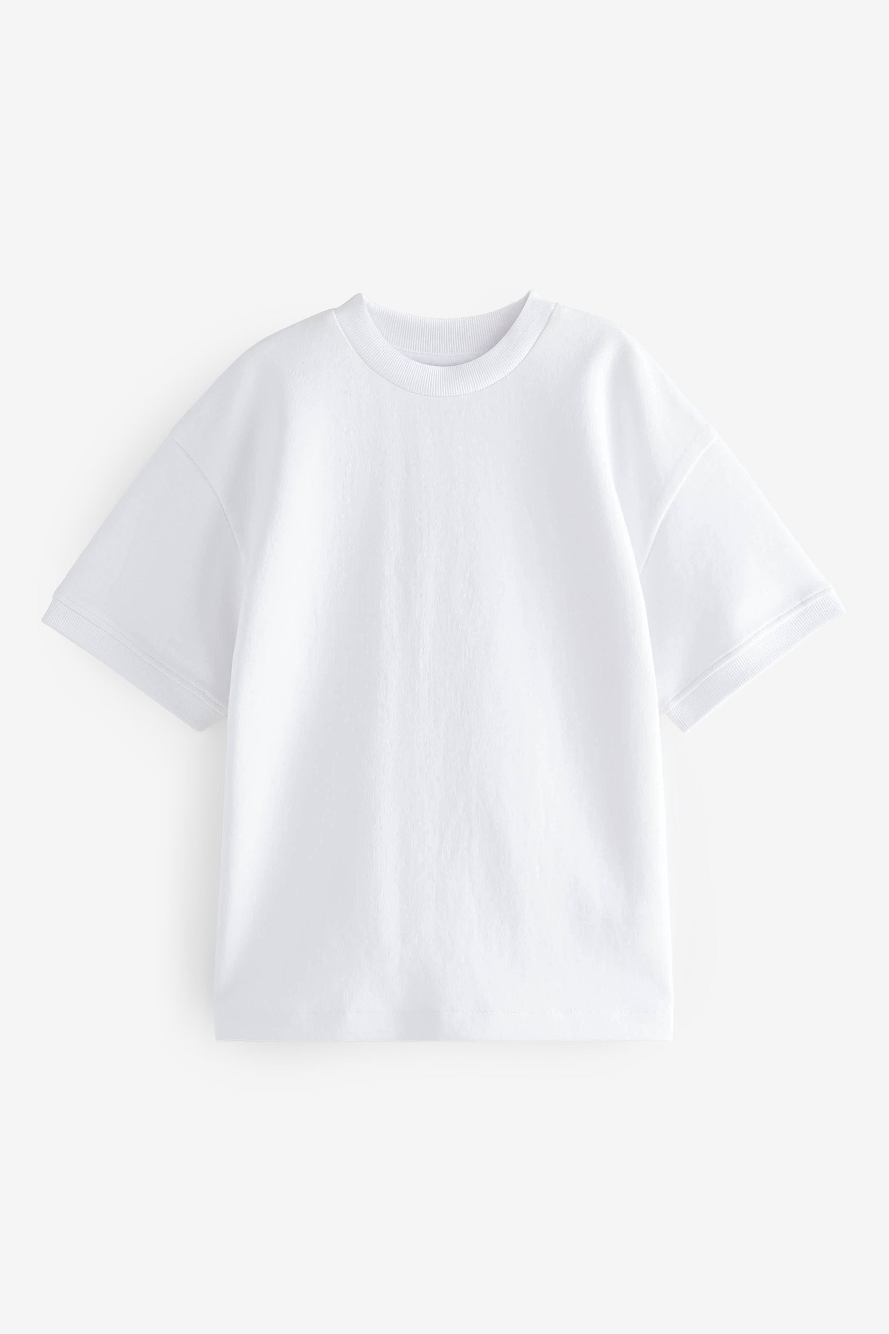 Buy White Relaxed Fit Heavyweight T Shirt 3 16yrs from the Next UK online shop