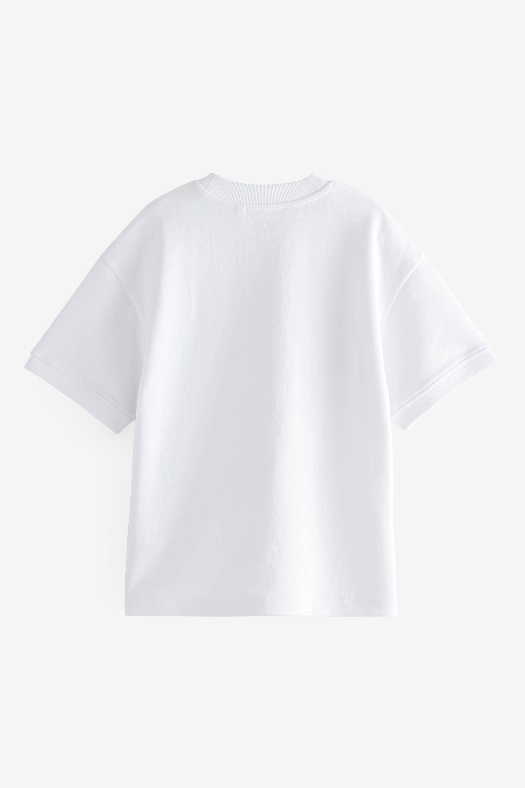 Buy White Relaxed Fit Heavyweight T Shirt 3 16yrs from the Next UK online shop