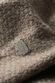 Superdry Beige Chunky Button High Neck Jumper - Image 5 of 6