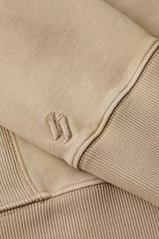 Superdry Beige Overdyed Logo Loose Crew Jumper - Image 4 of 6