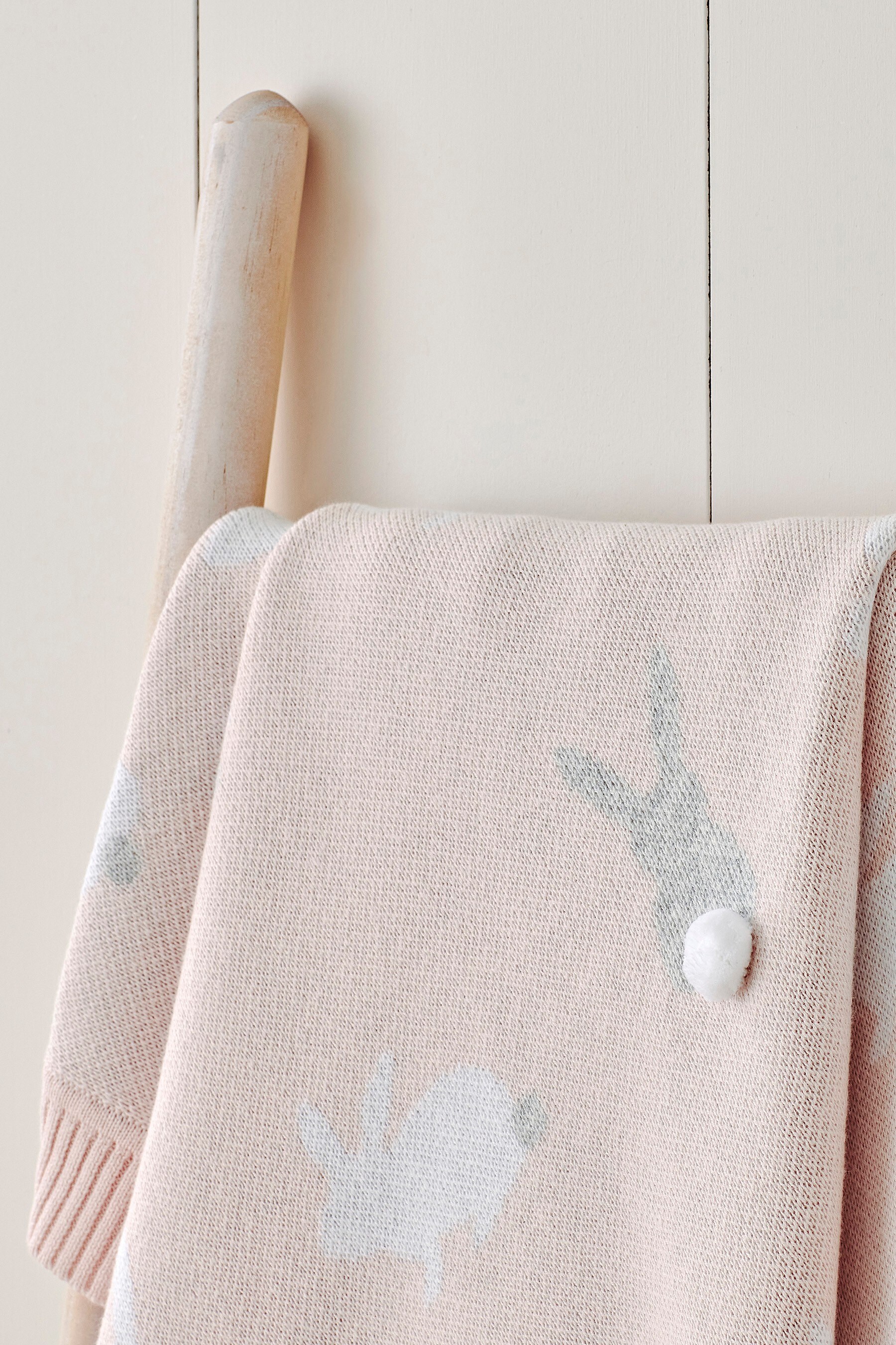 Pink bunny blanket deals