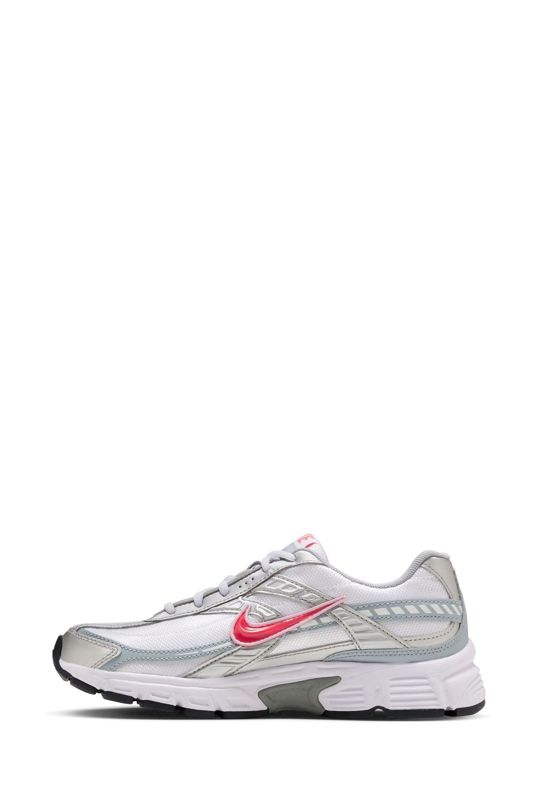 Nike Silver Pink Initiator Retro Runner Trainers