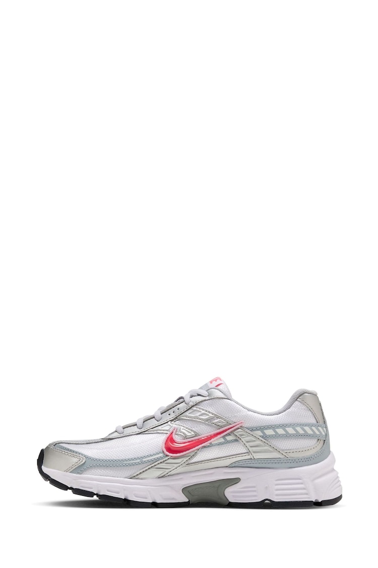 Nike Silver/Pink Initiator Retro Runner Trainers - Image 2 of 7