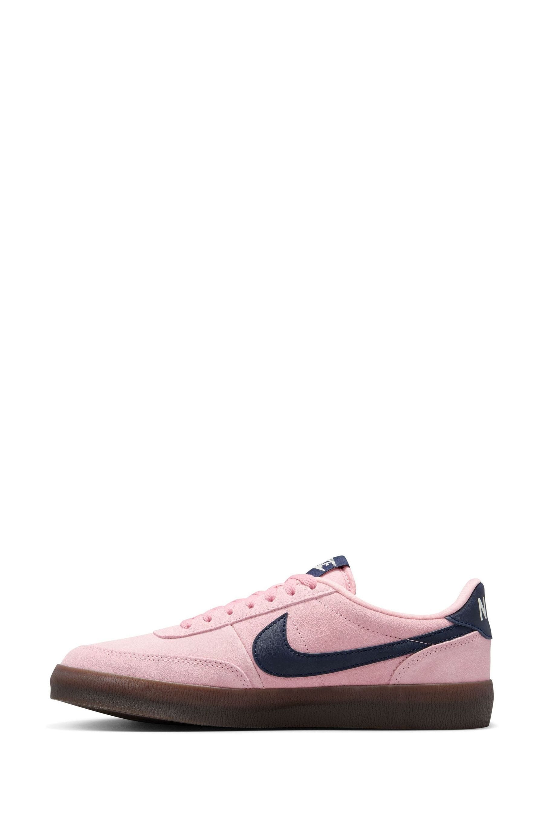 Pink suede nike trainers discount