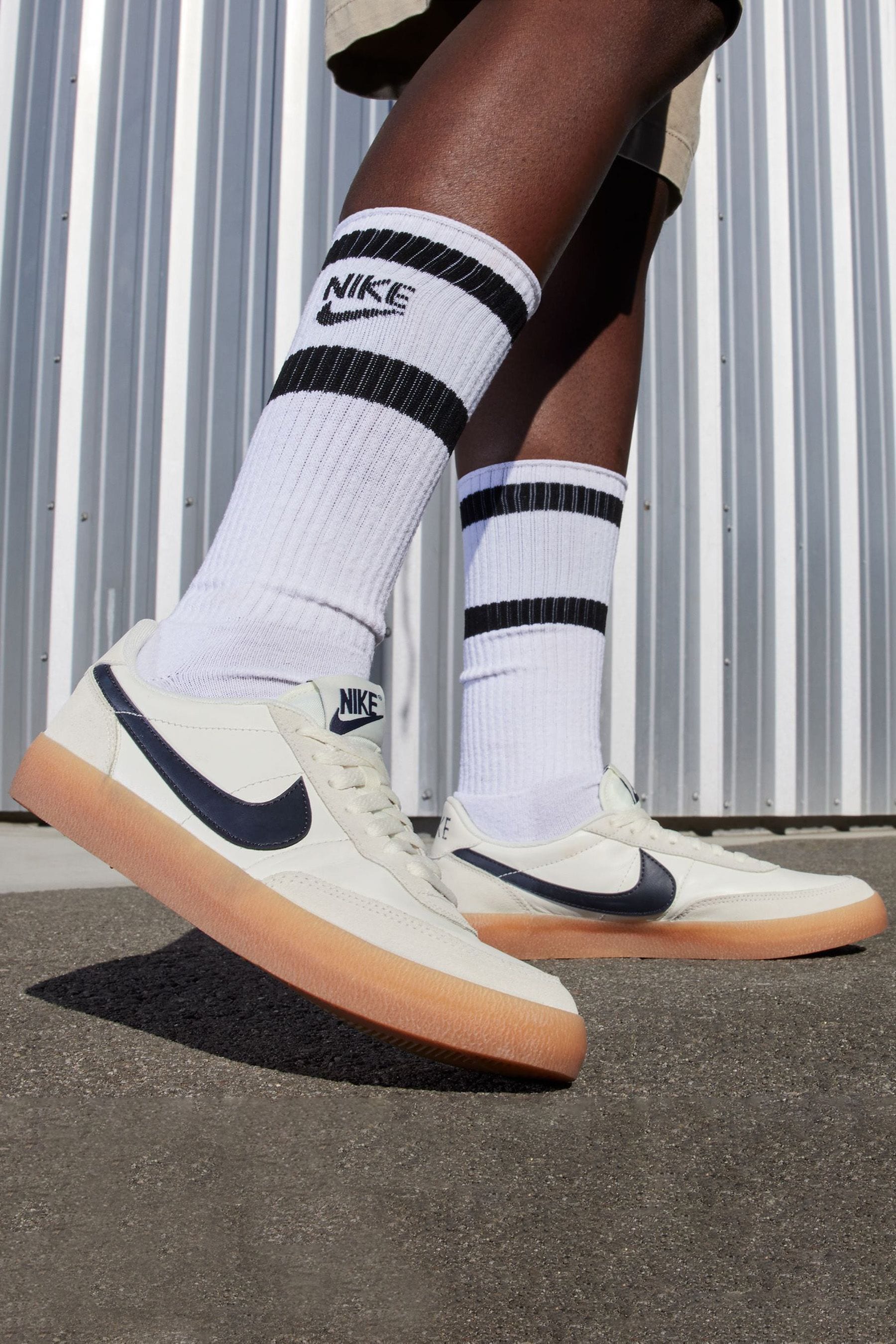 Buy Nike Cream Killshot 2 Leather Gum Sole Trainers from Next Luxembourg