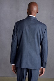 Blue Signature TG Di Fabio Italian Wool Trimmed Textured Suit Jacket - Image 3 of 10