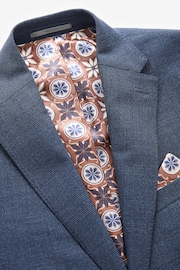 Blue Signature TG Di Fabio Italian Wool Trimmed Textured Suit Jacket - Image 7 of 10