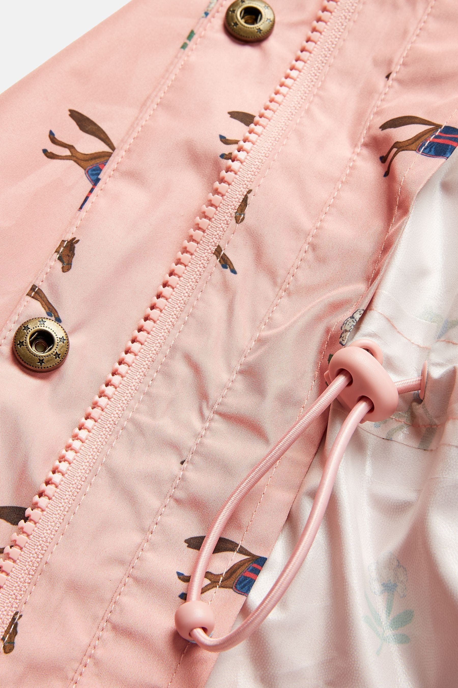 Buy Joules Girls Rainford Pink Horse Waterproof Packable Raincoat With Hood from Next Canada
