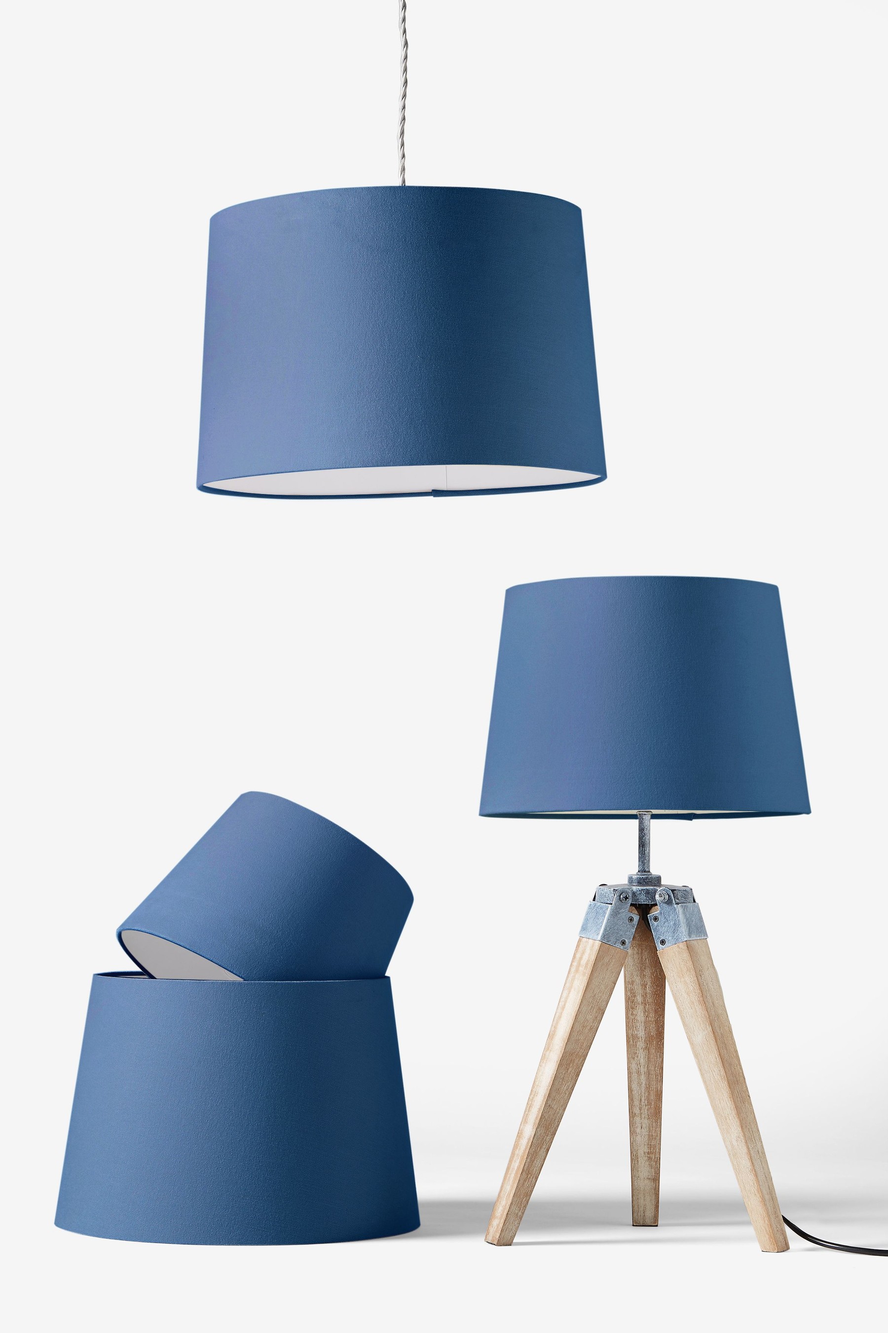 Next store navy lamp