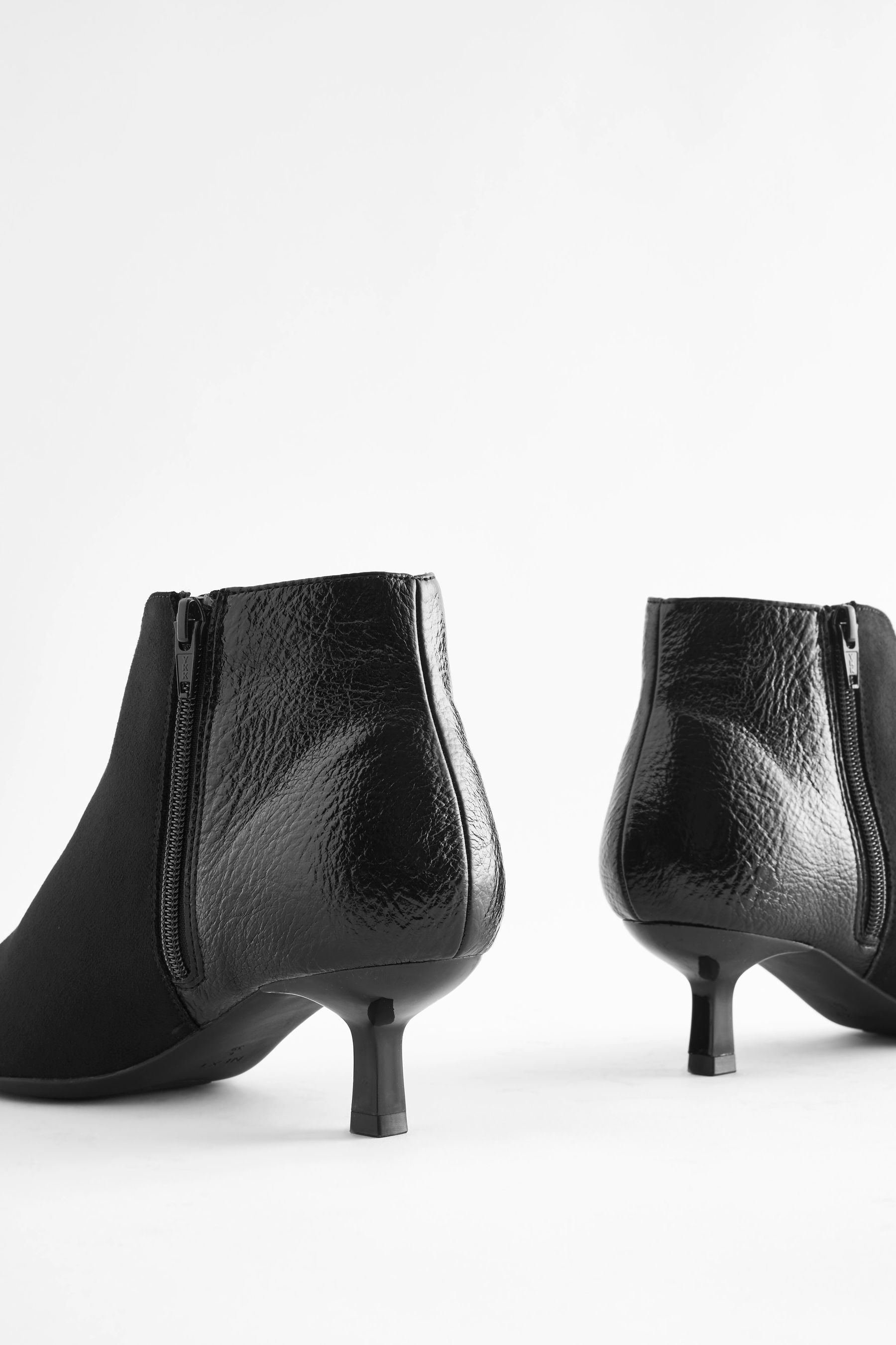 Buy Black Forever Comfort Heeled Pointed Shoe Boots from Next Luxembourg