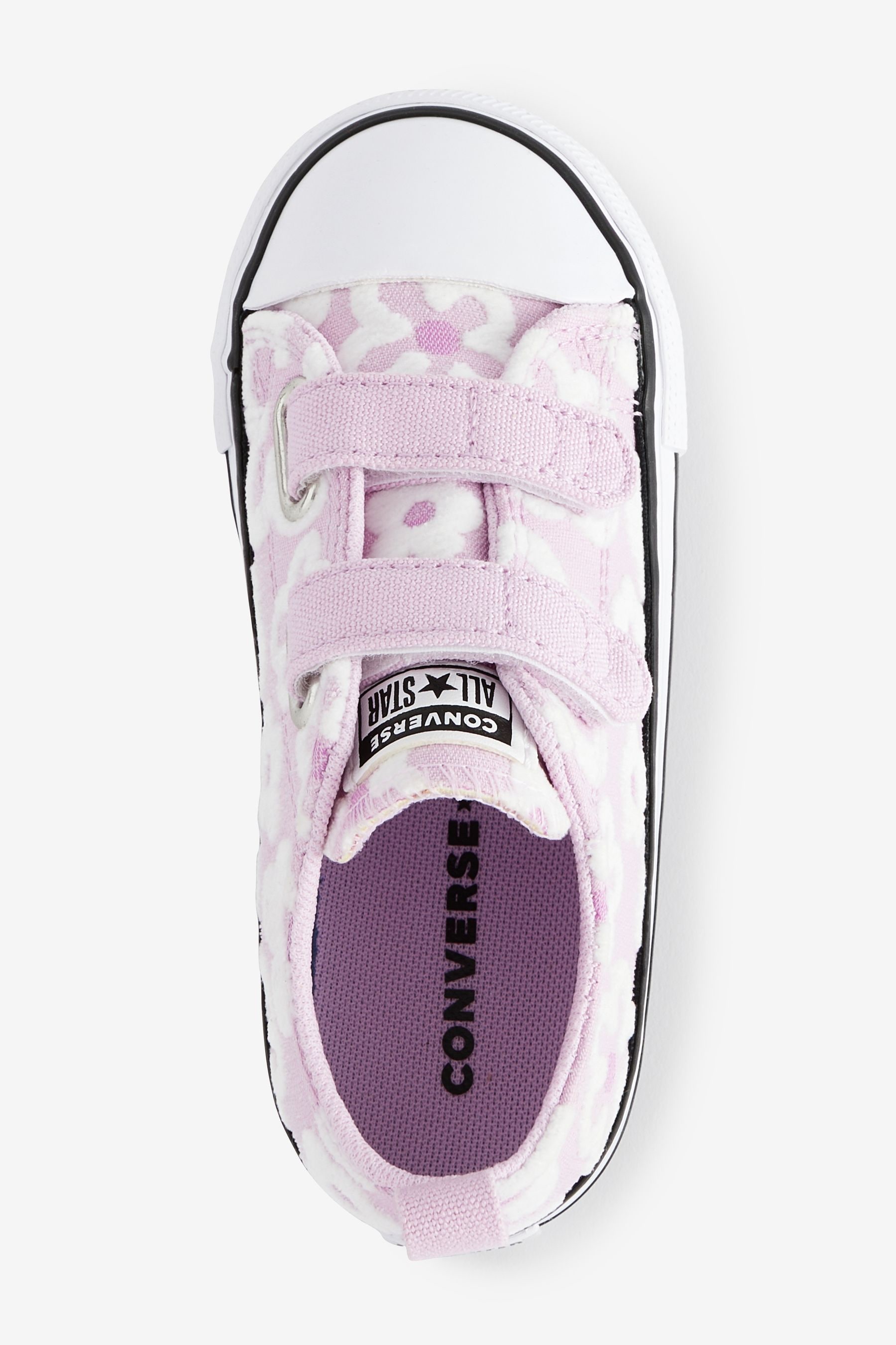 Buy Converse Pink Floral Print Chuck Taylor All Star 2V Infant Trainers from Next Singapore