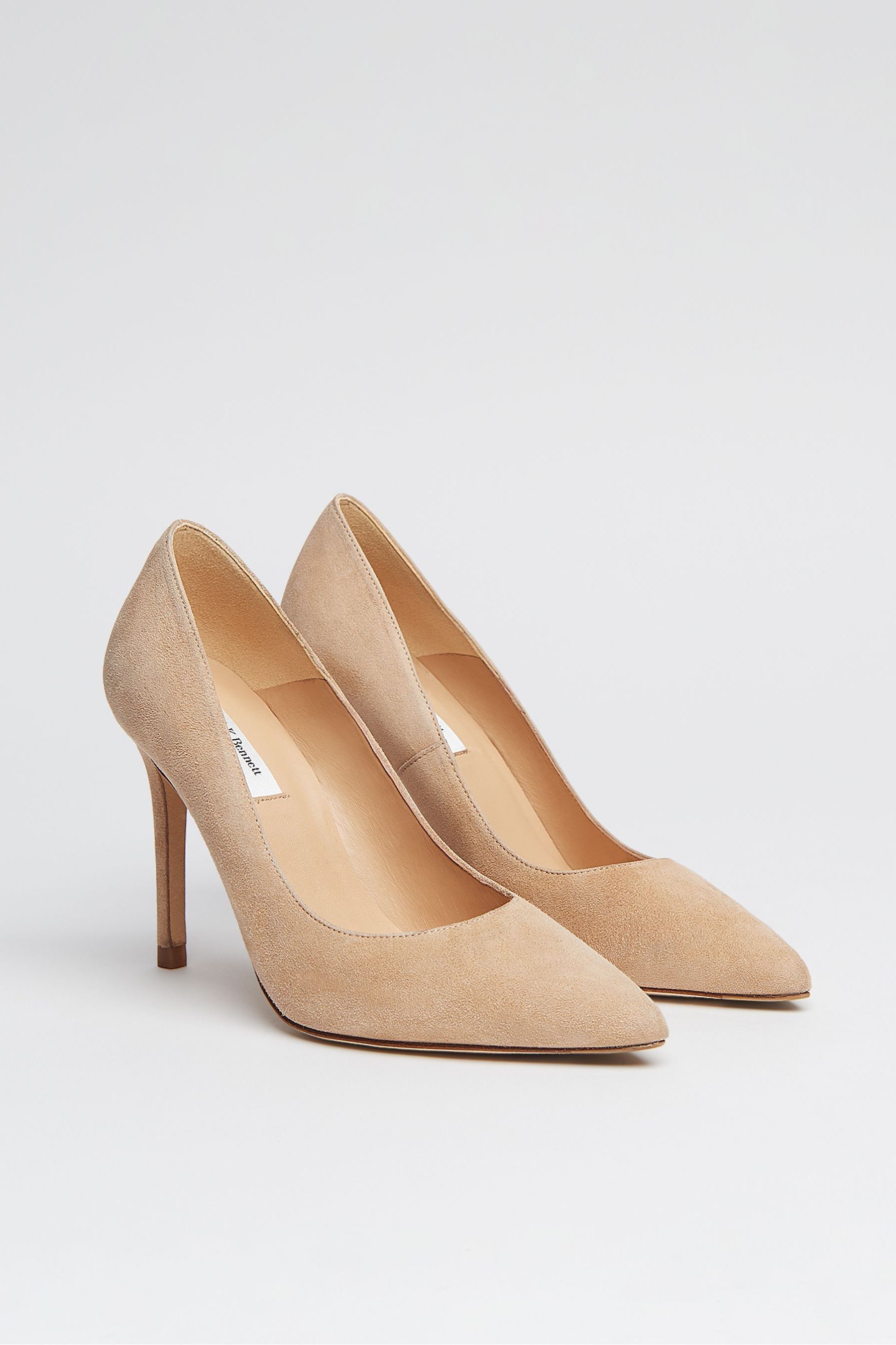 Buy LK Bennett Cream Fern Suede Pointed Courts from Next Luxembourg