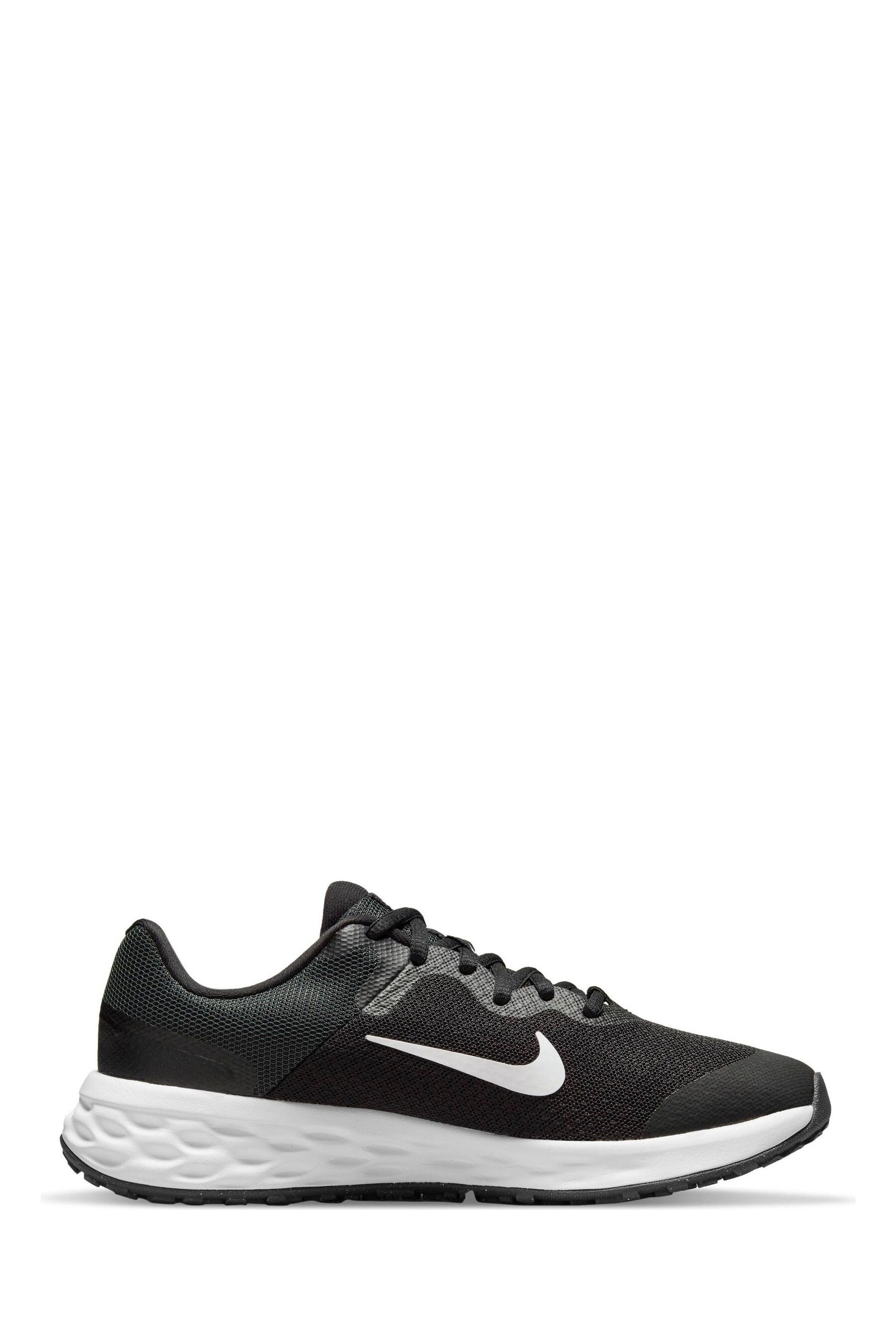 Buy Nike Black White Revolution 6 Youth Trainers from the Next UK