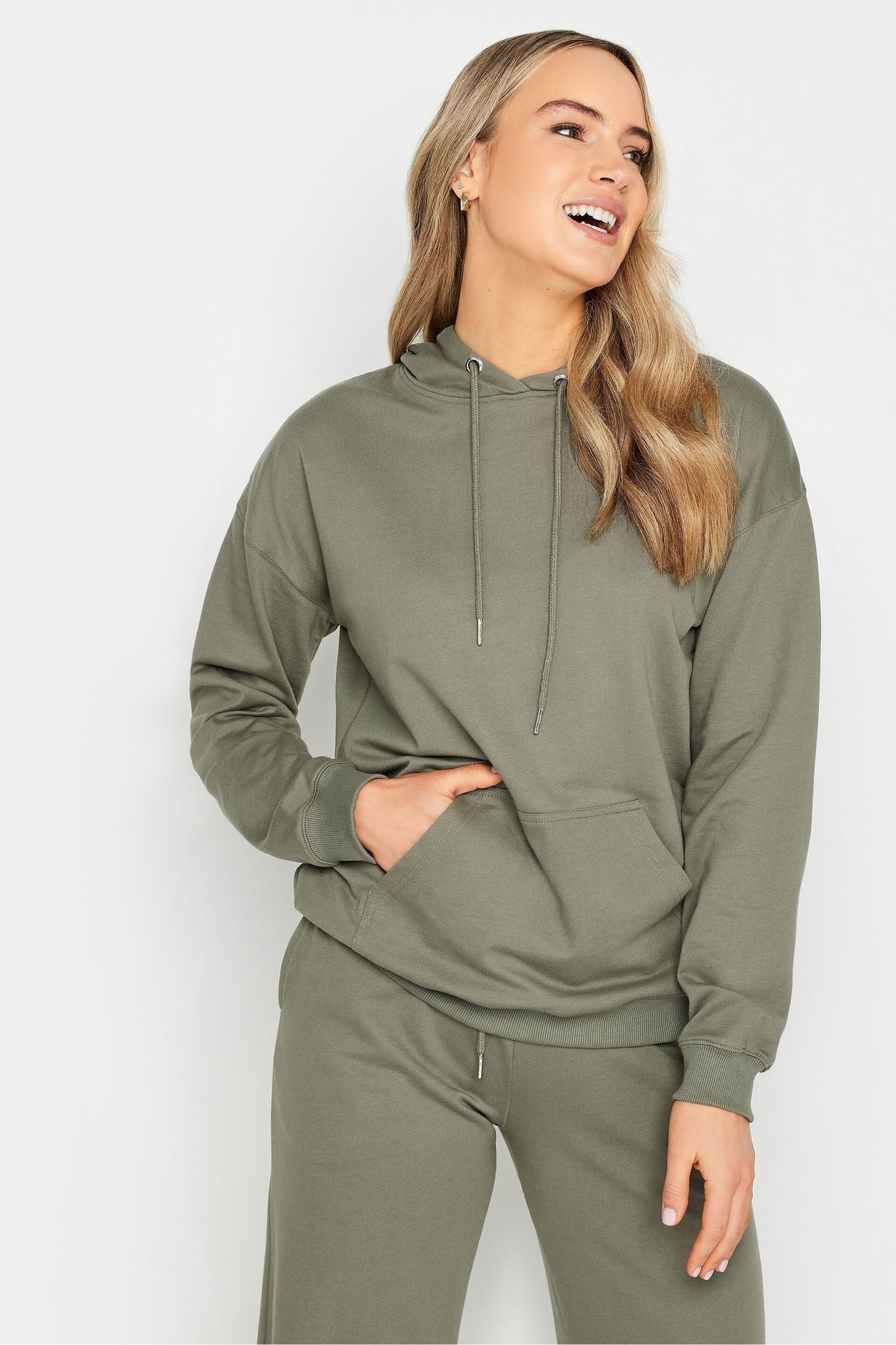 Long Tall Sally Green Overhead Hoodie - Image 2 of 5