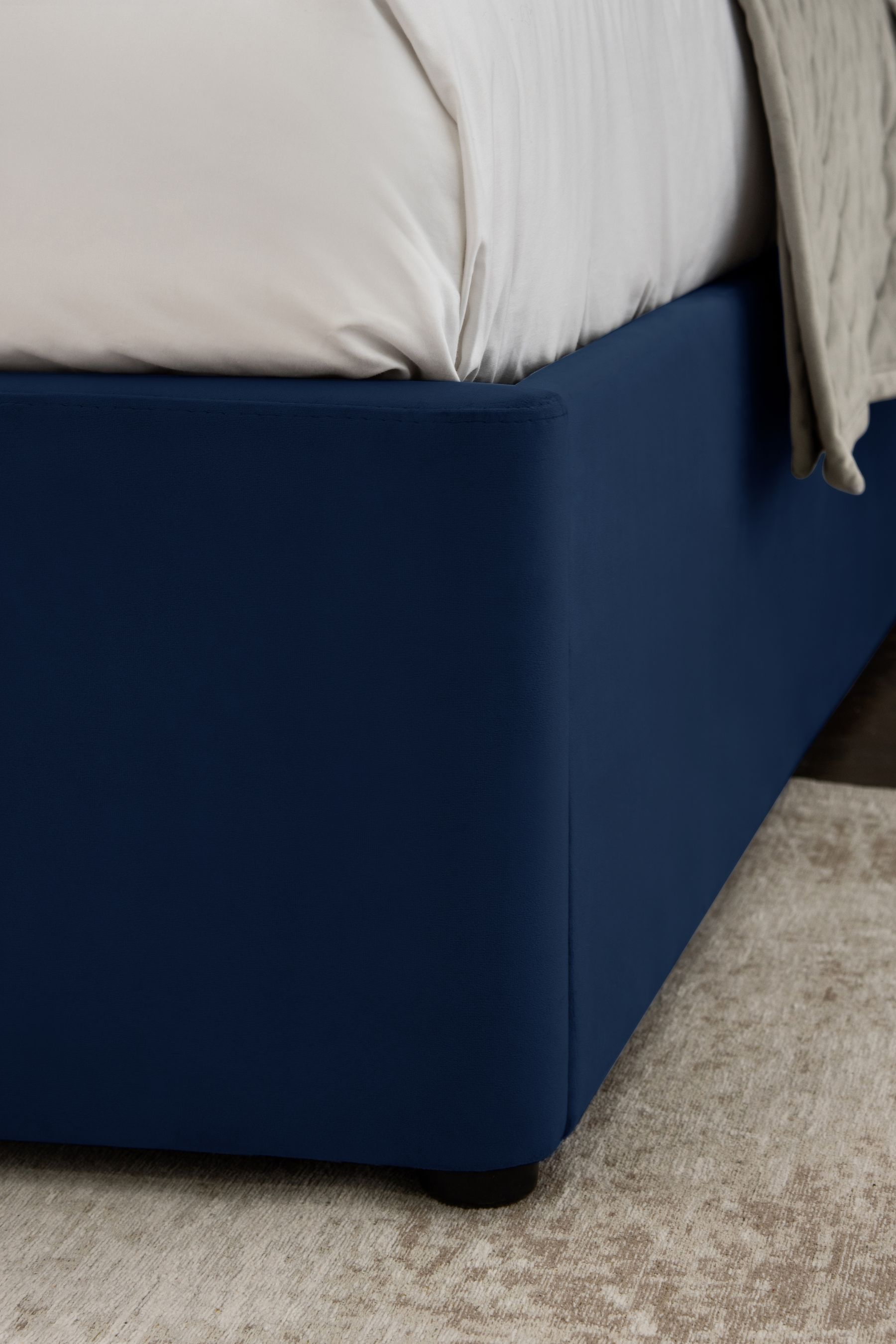 Next blue shop velvet bed