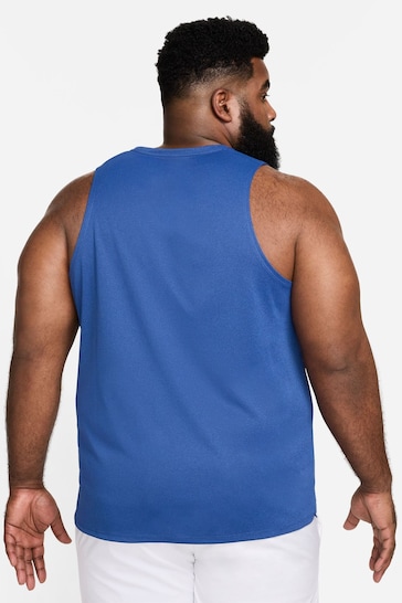 Nike Dark Blue Dri-FIT Miler Running Vest